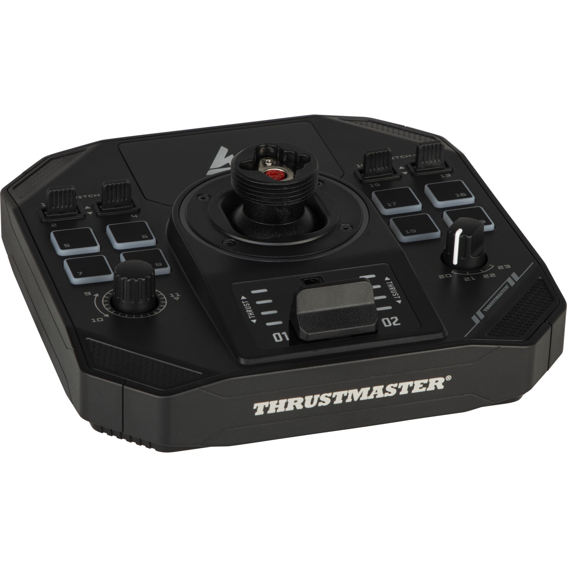 Fernsteuerung, Joystick, Knöpfe, Schwarz, Thrustmaster