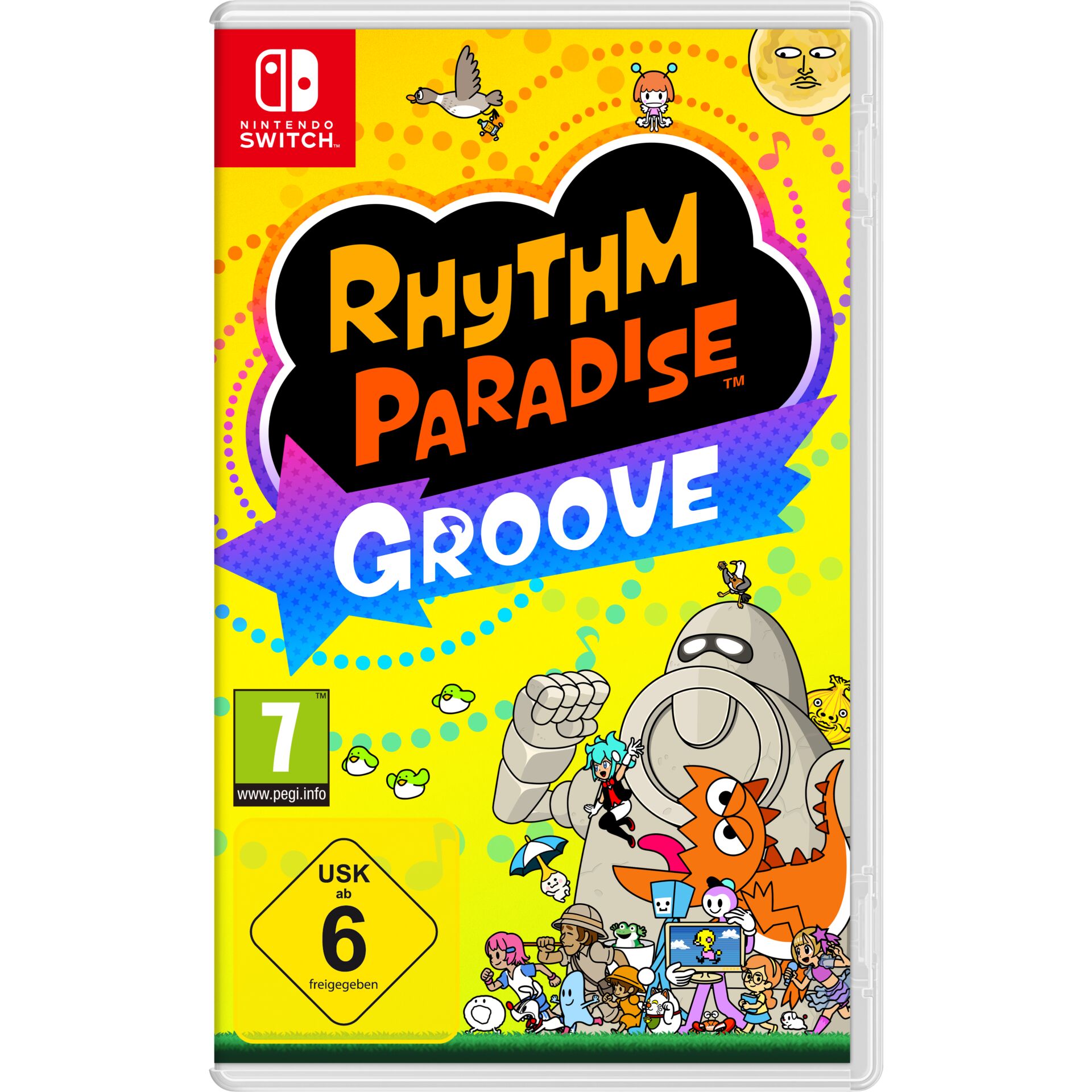 Rhythm Paradise, Groove, Nintendo Switch, Colorful, Cartoon