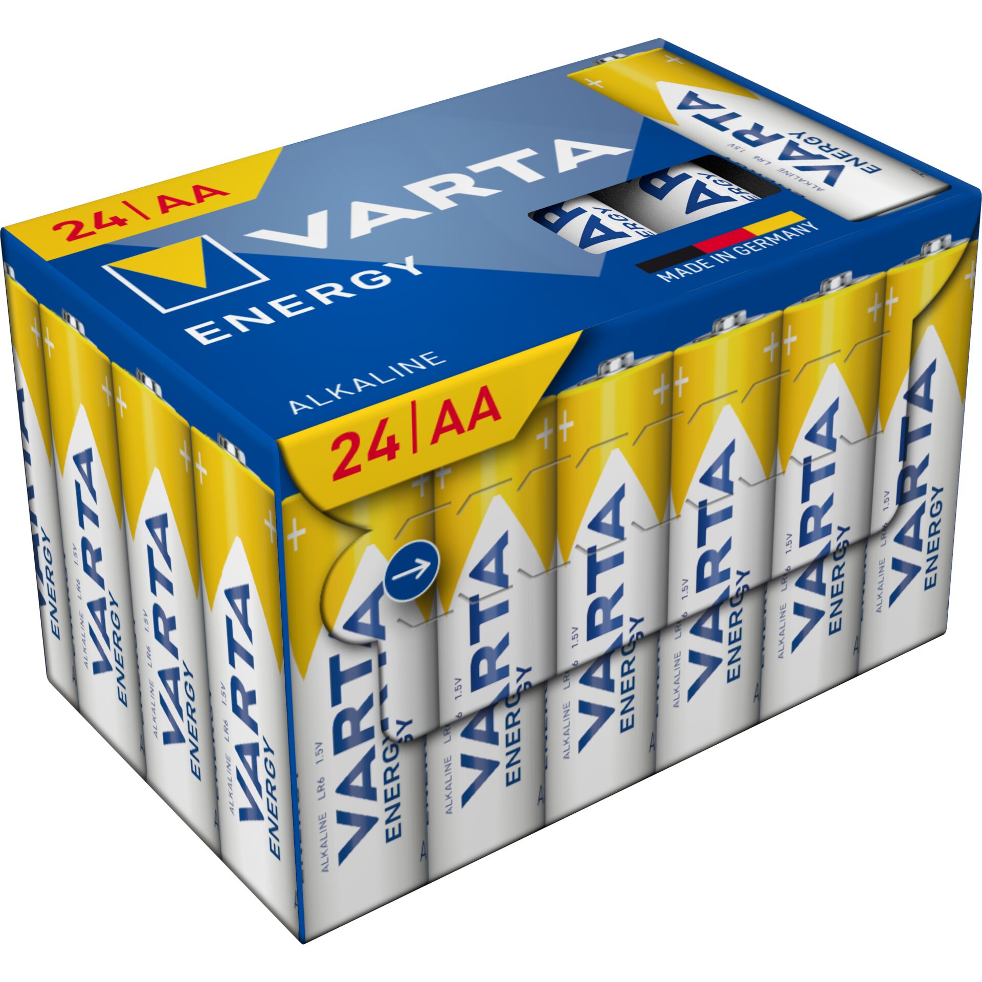 AA Batterien, Alkaline, 24er Pack, Varta, Energy