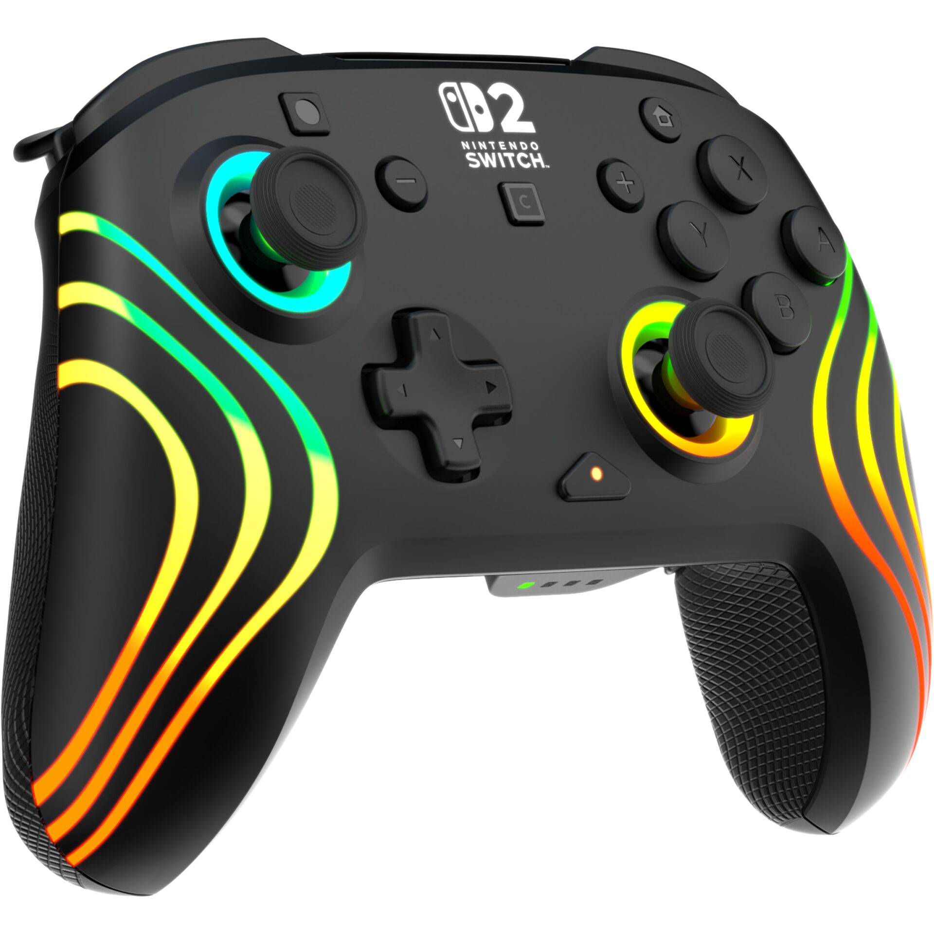 Switch-Controller, Neon RGB, Bluetooth, Wired-Wireless, Gamepad