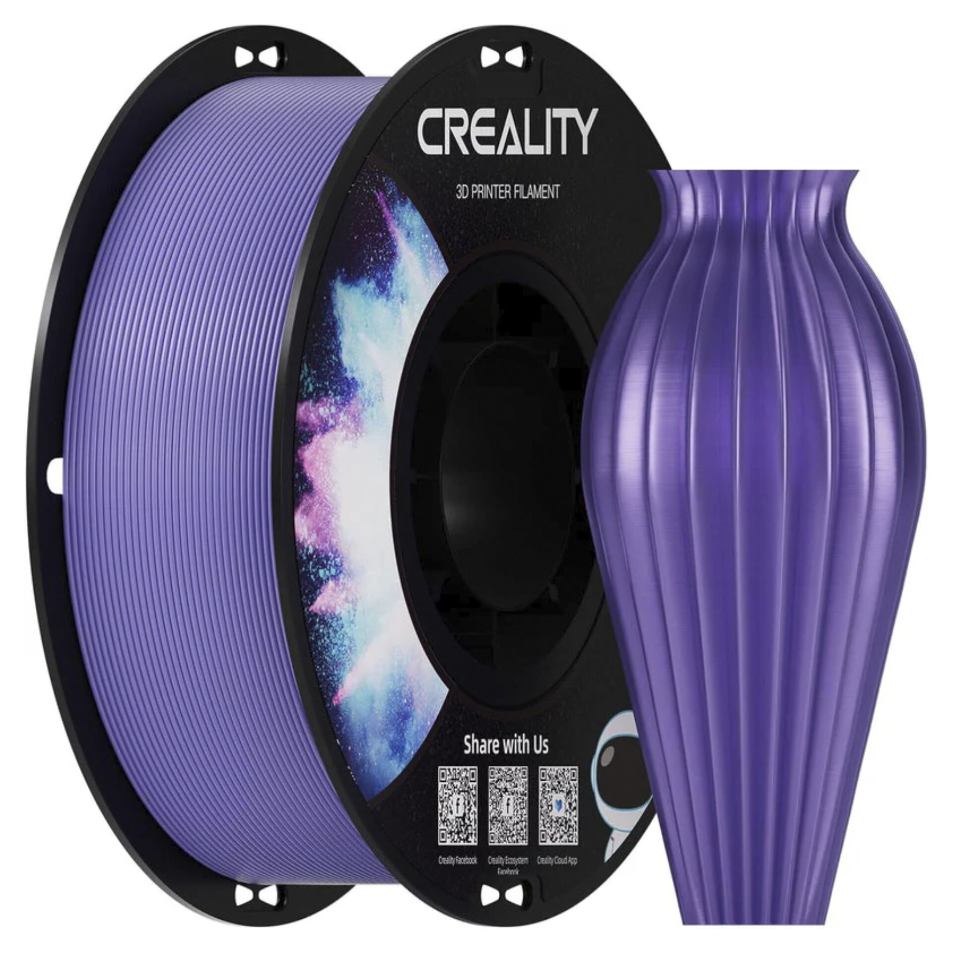 3D-Druck Filament, PLA Filament, Violett, Spulenform, Filamentrolle