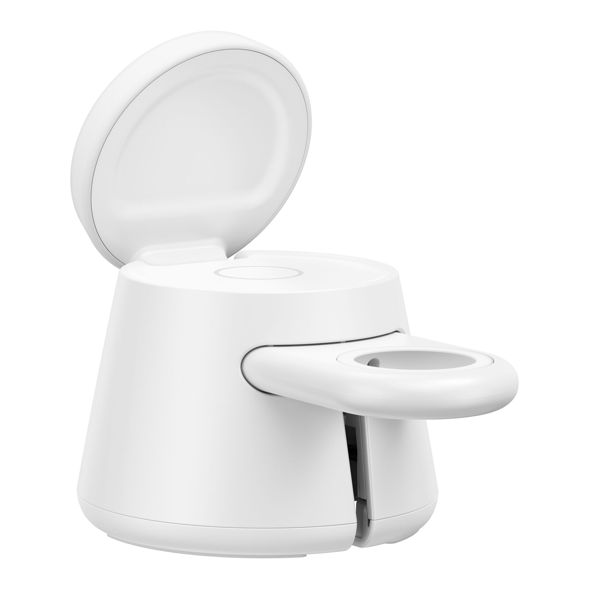 Toilet, Portabel, Weiß, Bidet-Aufsatz, Sitzdeckel