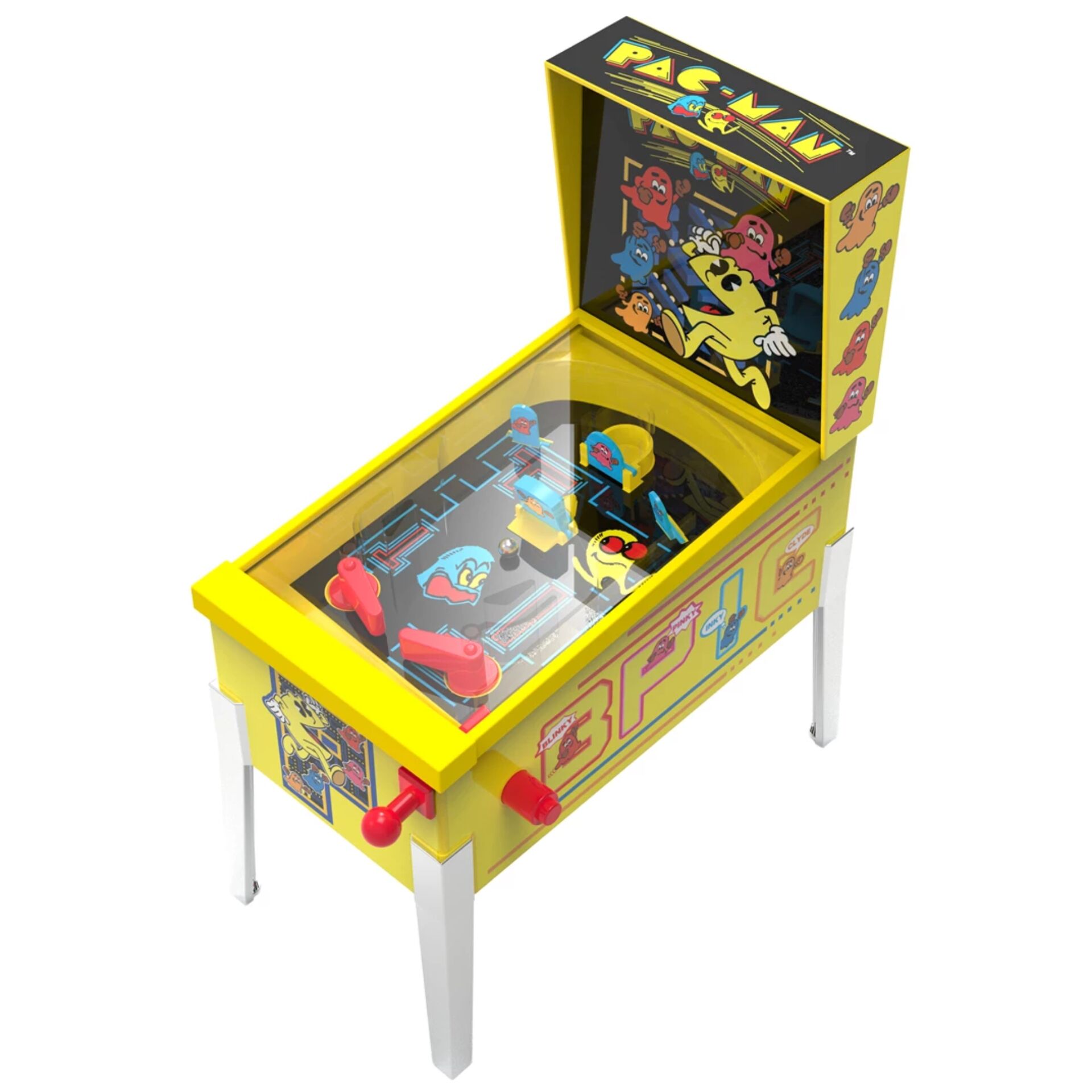 Pinball, Arcade, Tabletop, Yellow, Graphics