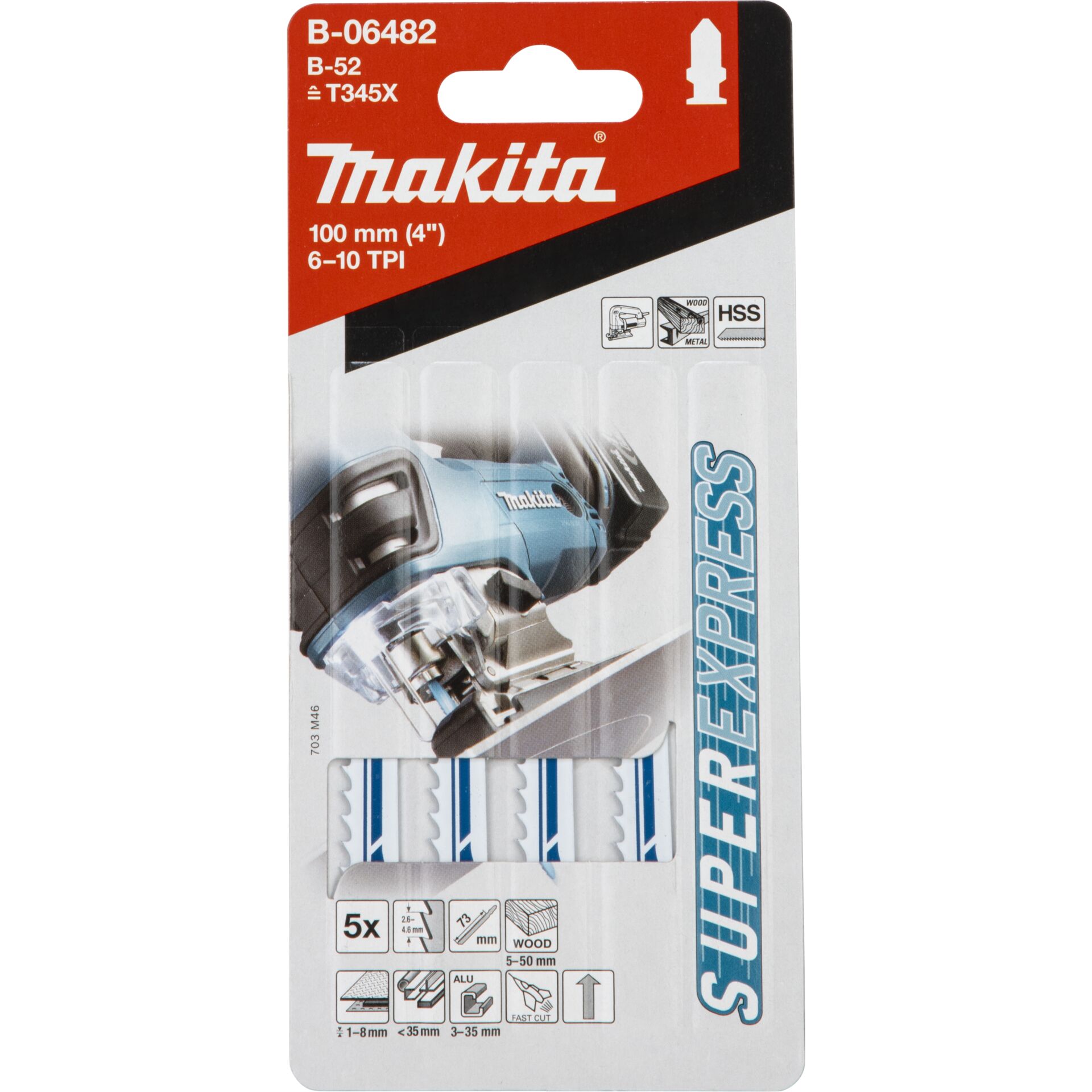 Makita Stichsägeblatt B-52  Univ. 5Stk.