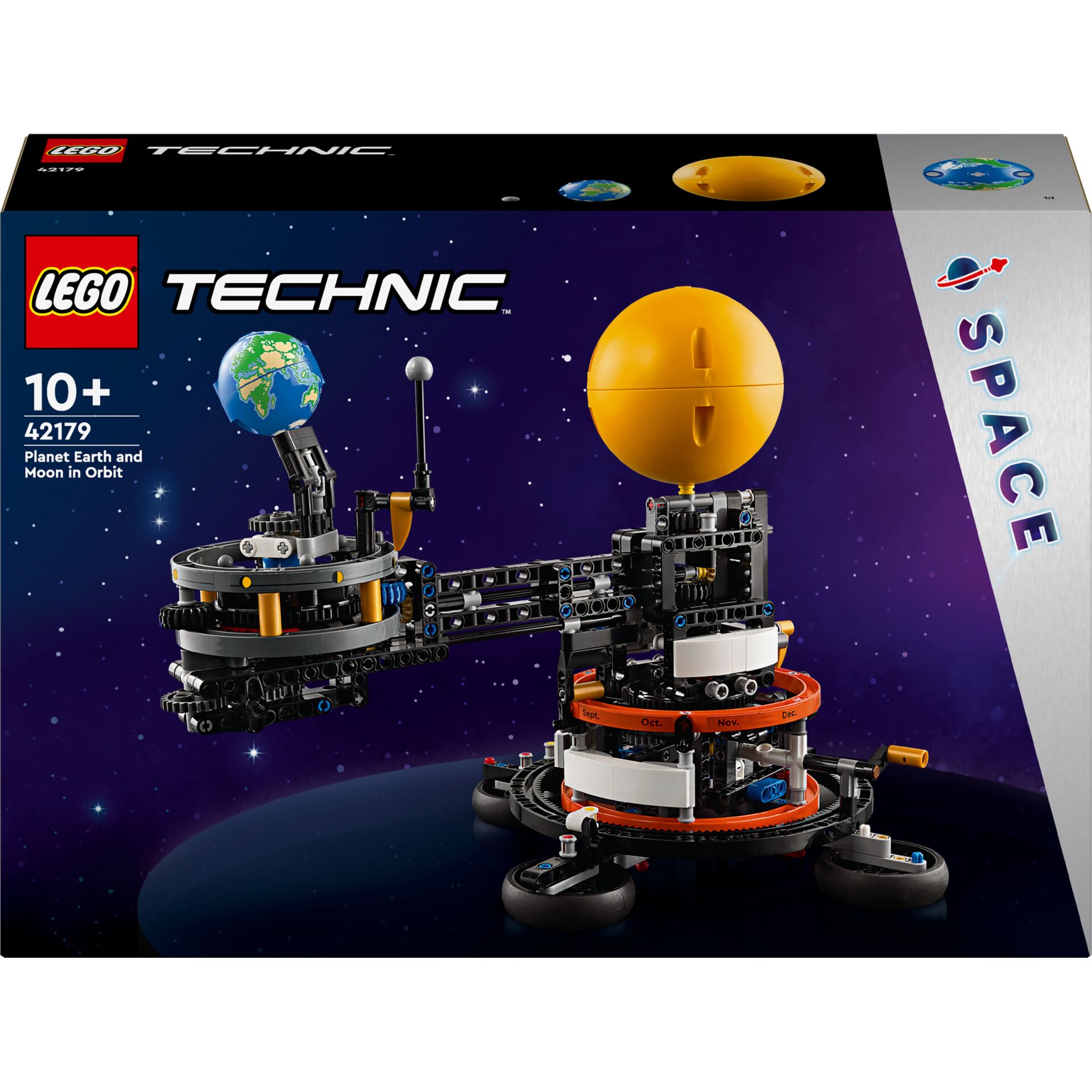 spaceship, Lego Technic, planet earth and moon, space station, planetary rover