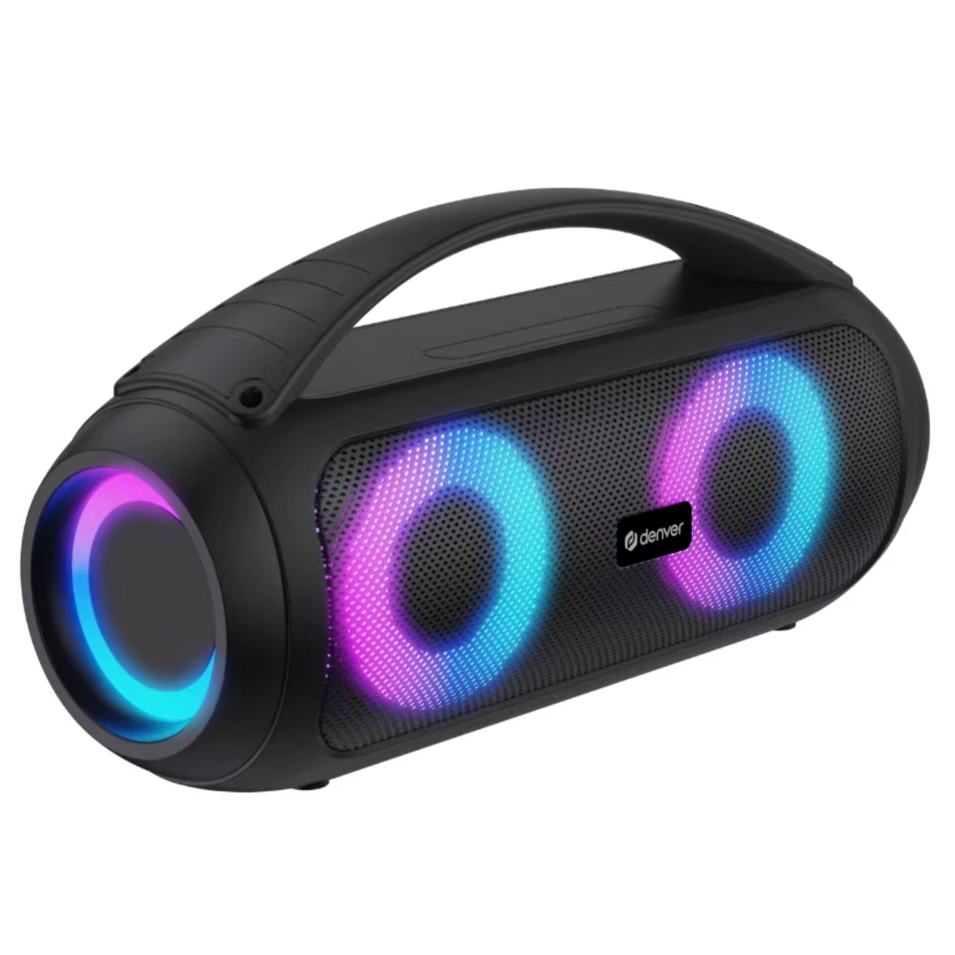 Bluetooth-Lautsprecher, RGB, Tragbarer Lautsprecher, LED-Beleuchtung, Dual-Speaker