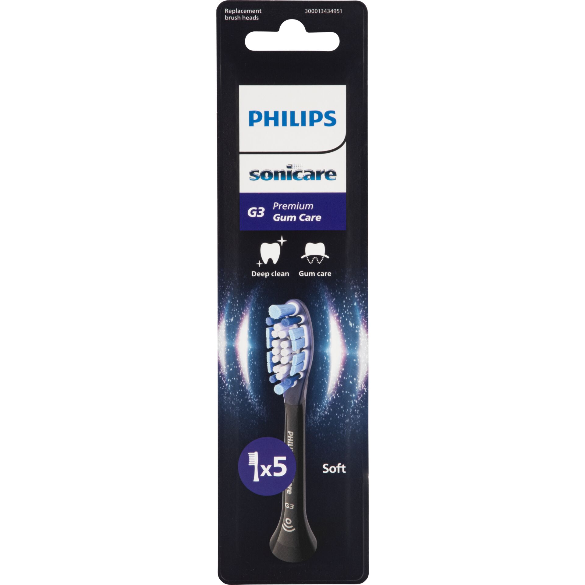 Zahnbürstenkopf, Weiche Borsten, Schallzahnbürstenkopf, Gum Care, 5er Pack