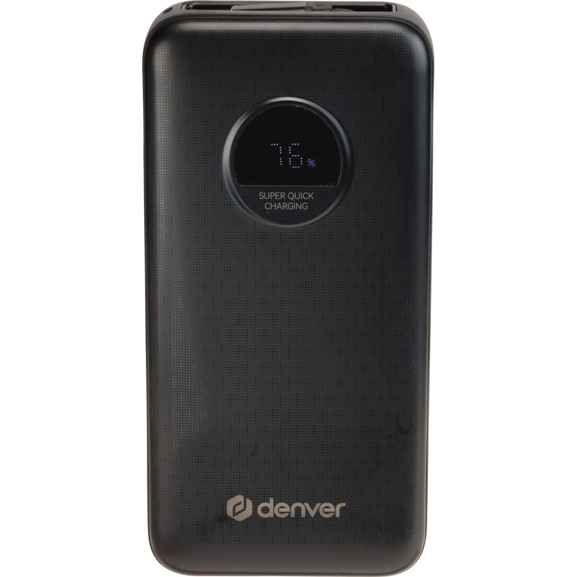 Power Bank, Digital Display, LED Screen, Short Charge, Schwarz