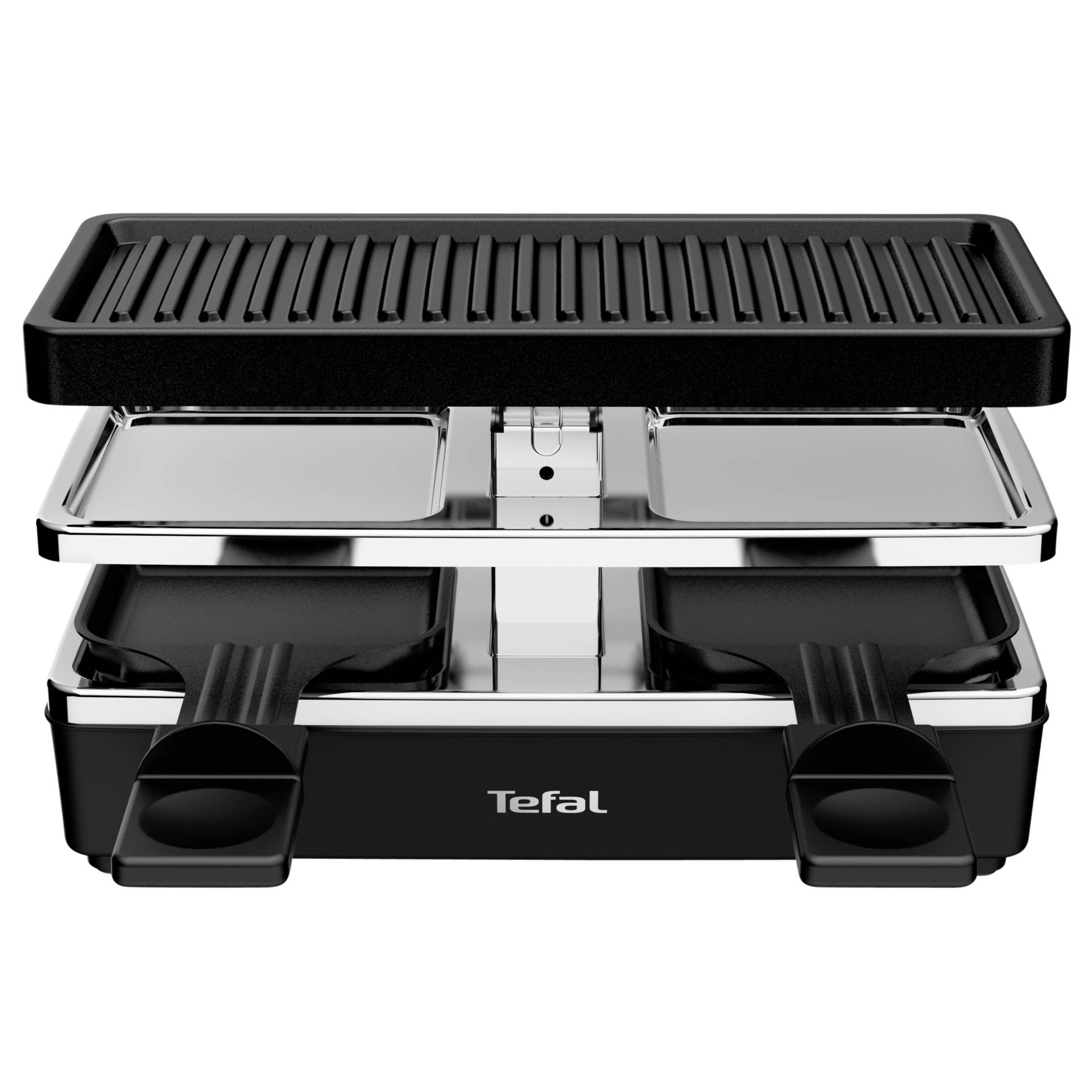 Elektrischer Grill, Grillplatte, Große Grillstation, Rillenoberfläche, Tefal