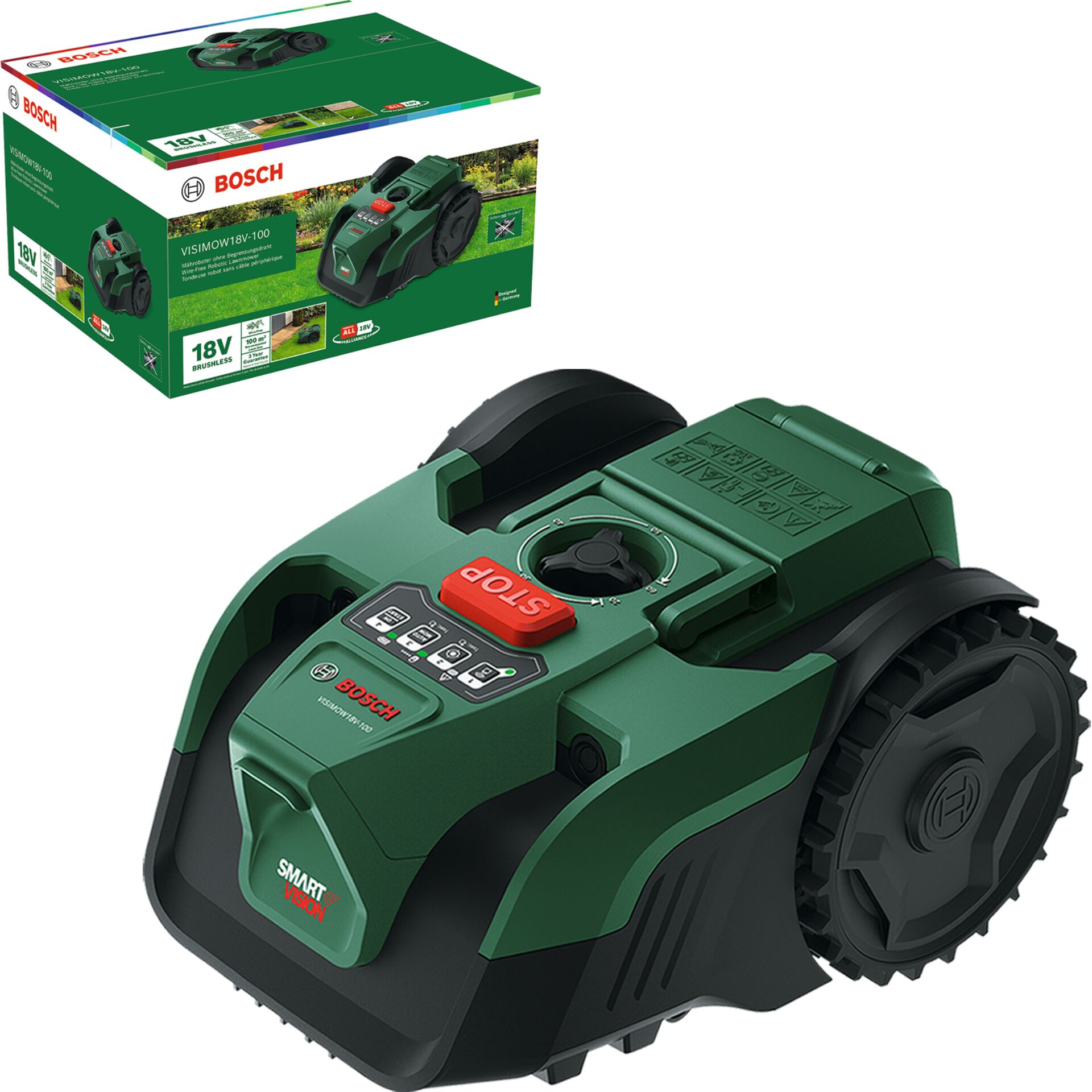 Akkuschnellläufer, Rasenpflege-Roboter, 18V, Brushed-free, BOSCH-SPRINT