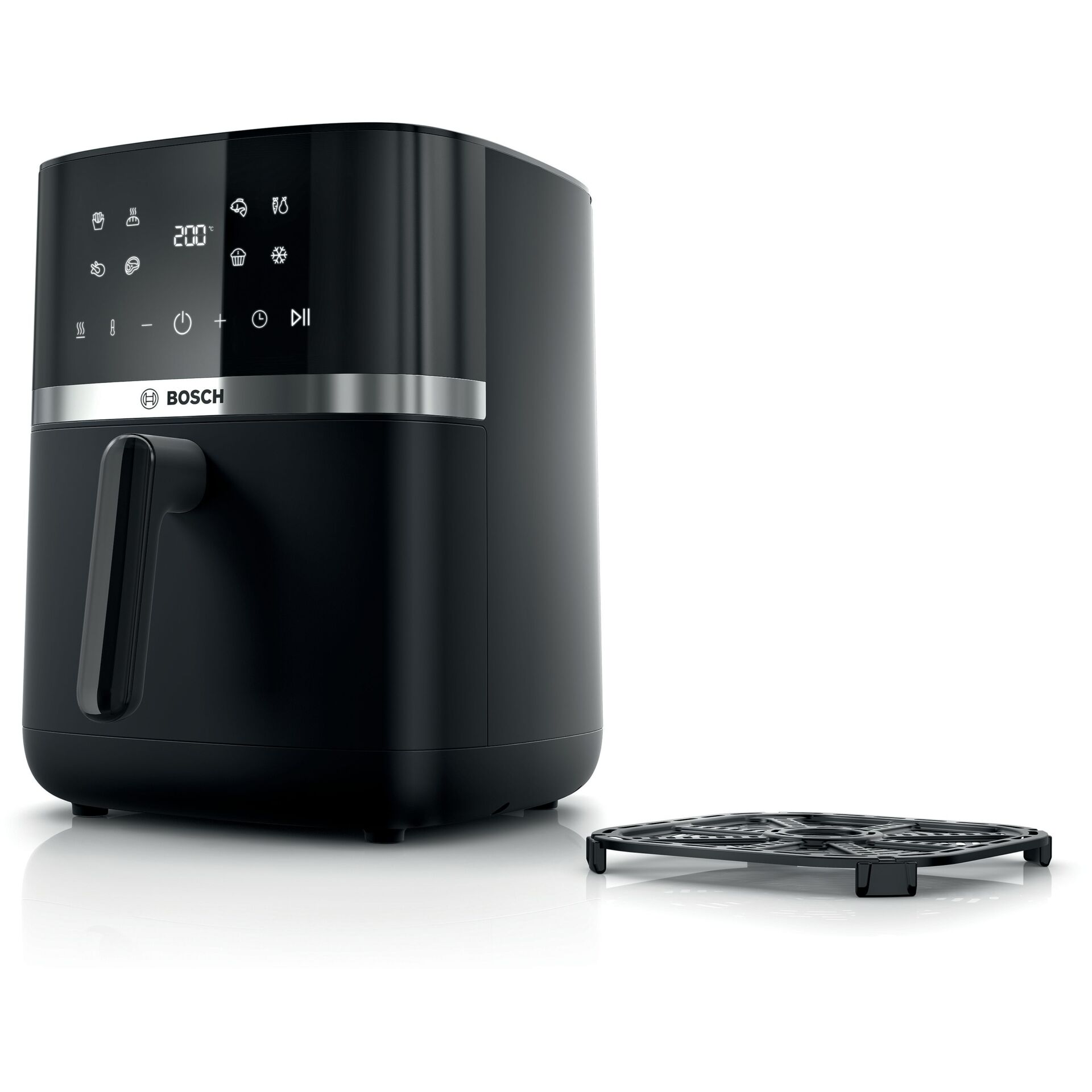 Frittierautomat, Bosch, digitales Display, Antihaft, Schwarz