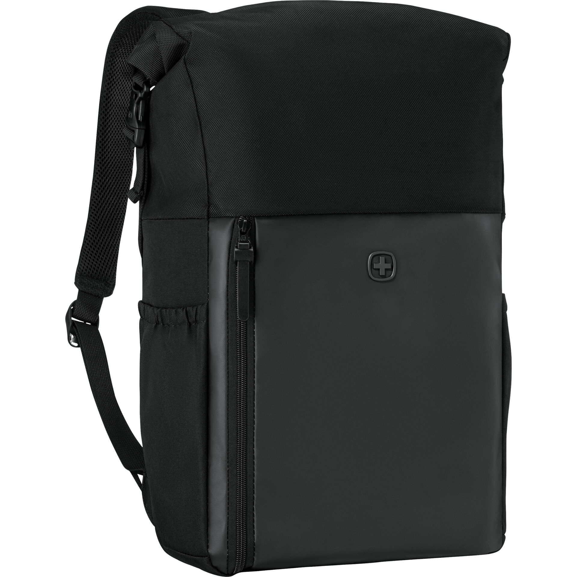 Rucksack, Schultertasche, Schwarz, Fronttasche, Reißverschluss