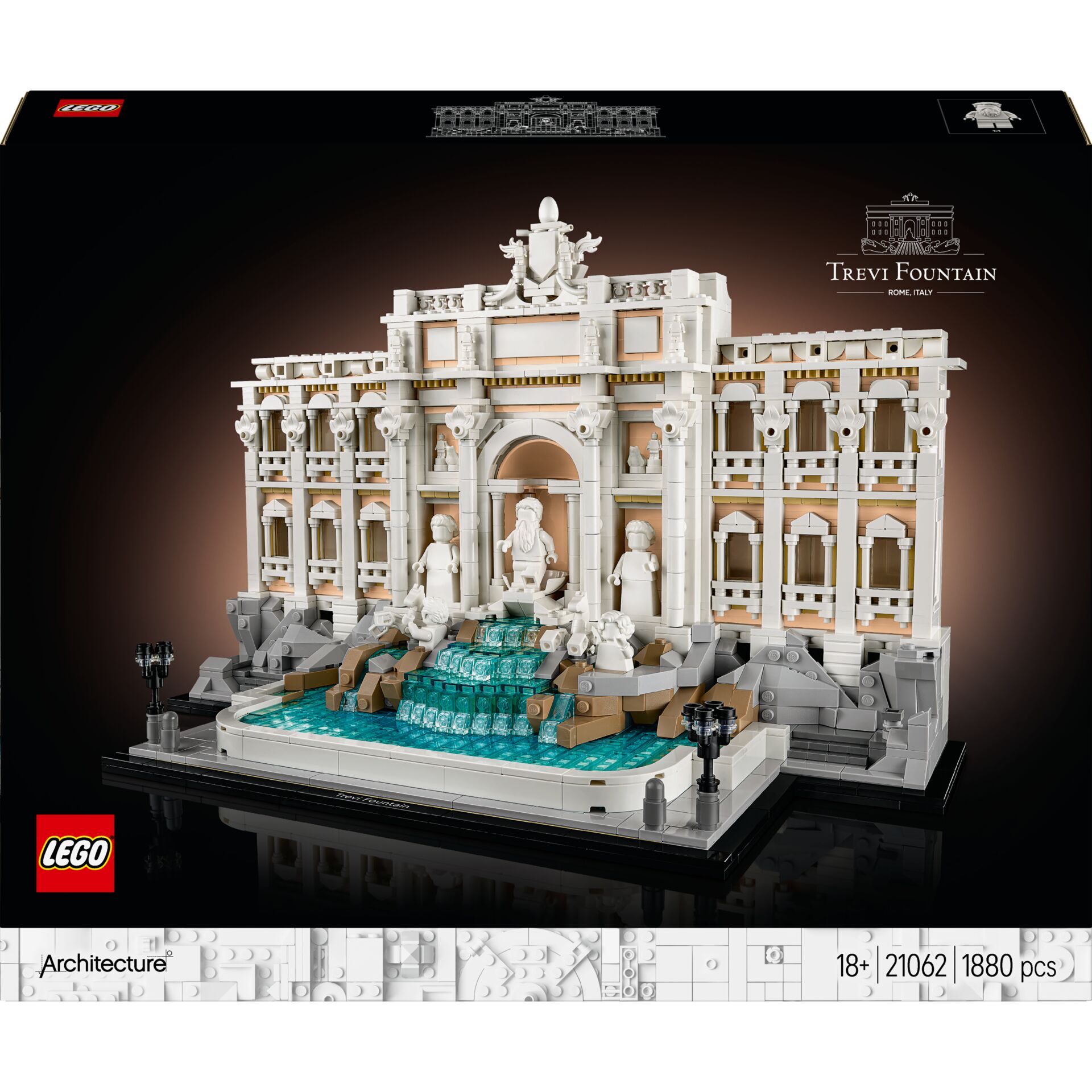 lego, architektur, brunnen, gebäude, ausstellungsstück