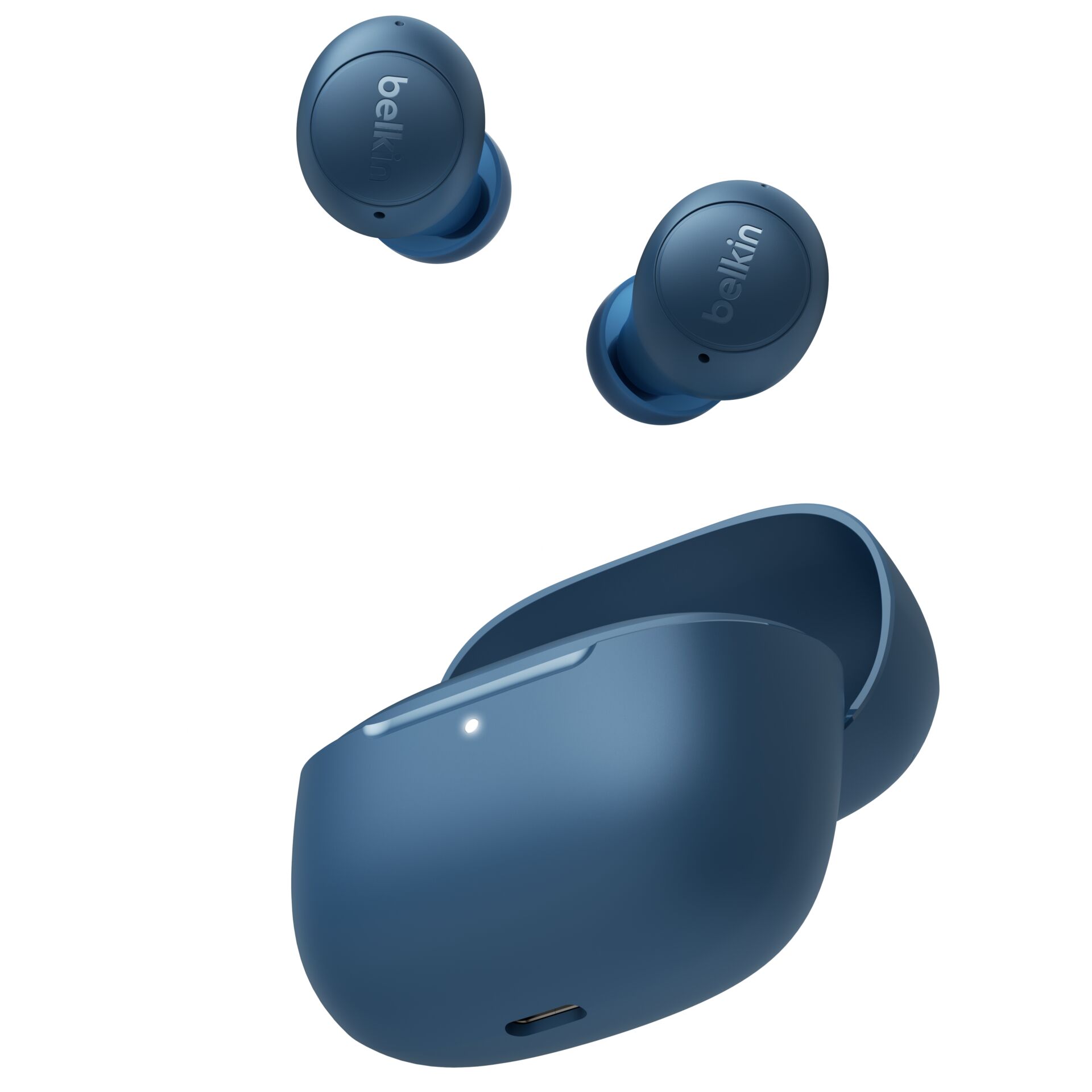 Bluetooth, In-Ear, True Wireless, Case, Blau
