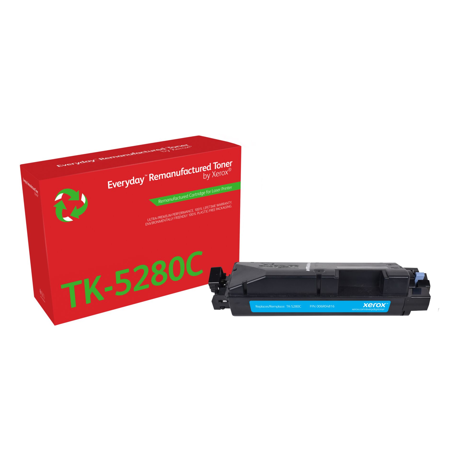 Toner, TK-5280C, Kassette, Laserdrucker, Remanufactured