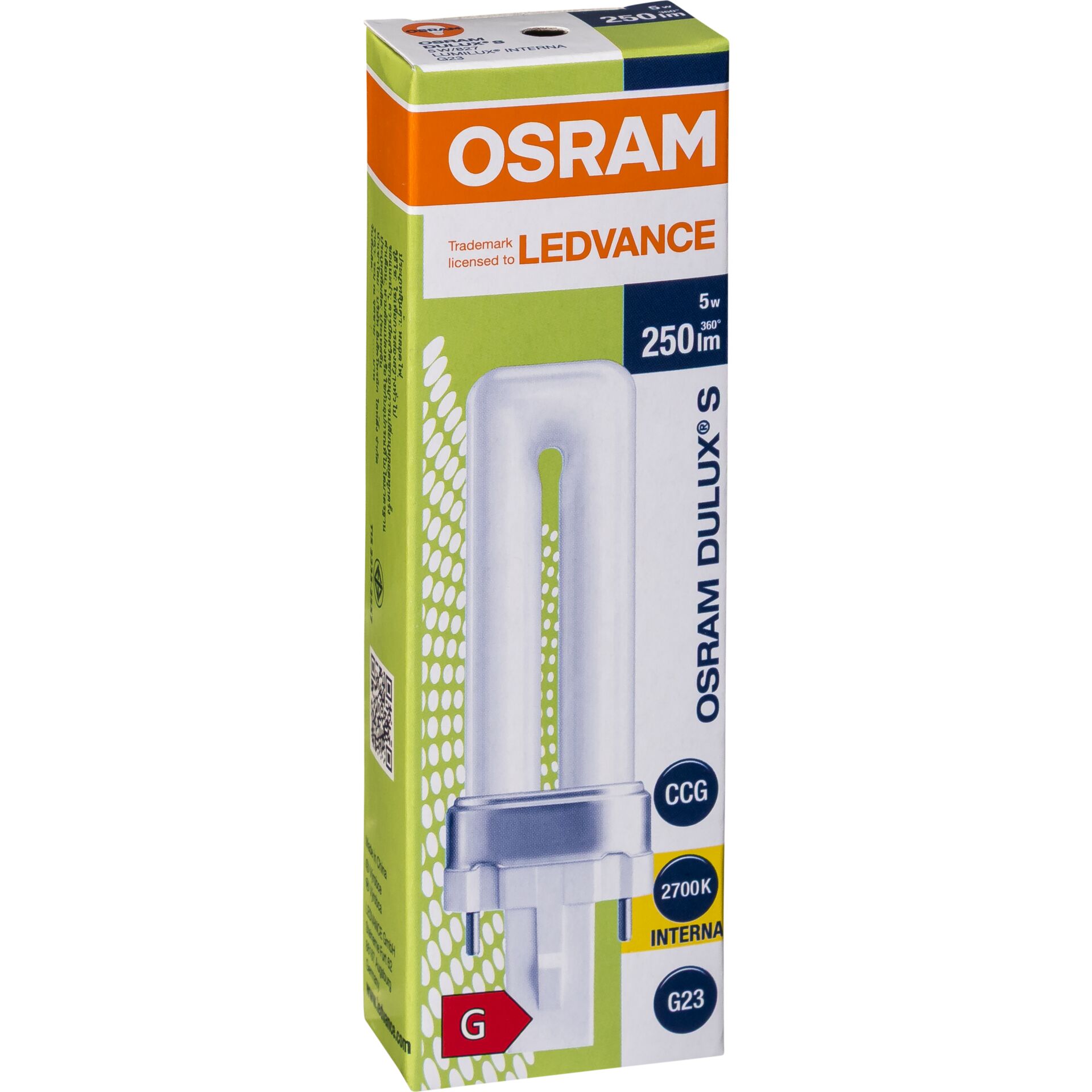 Ersatzlampe, LED-Lampe, Glühstart, 2700K, G23