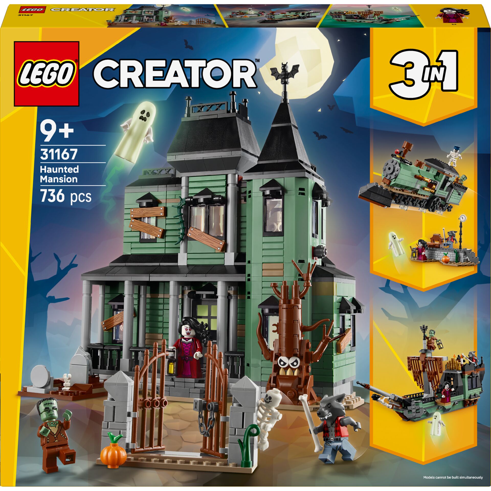 Geisterhaus, LEGO, Creator, 3 in 1, 756 Teile