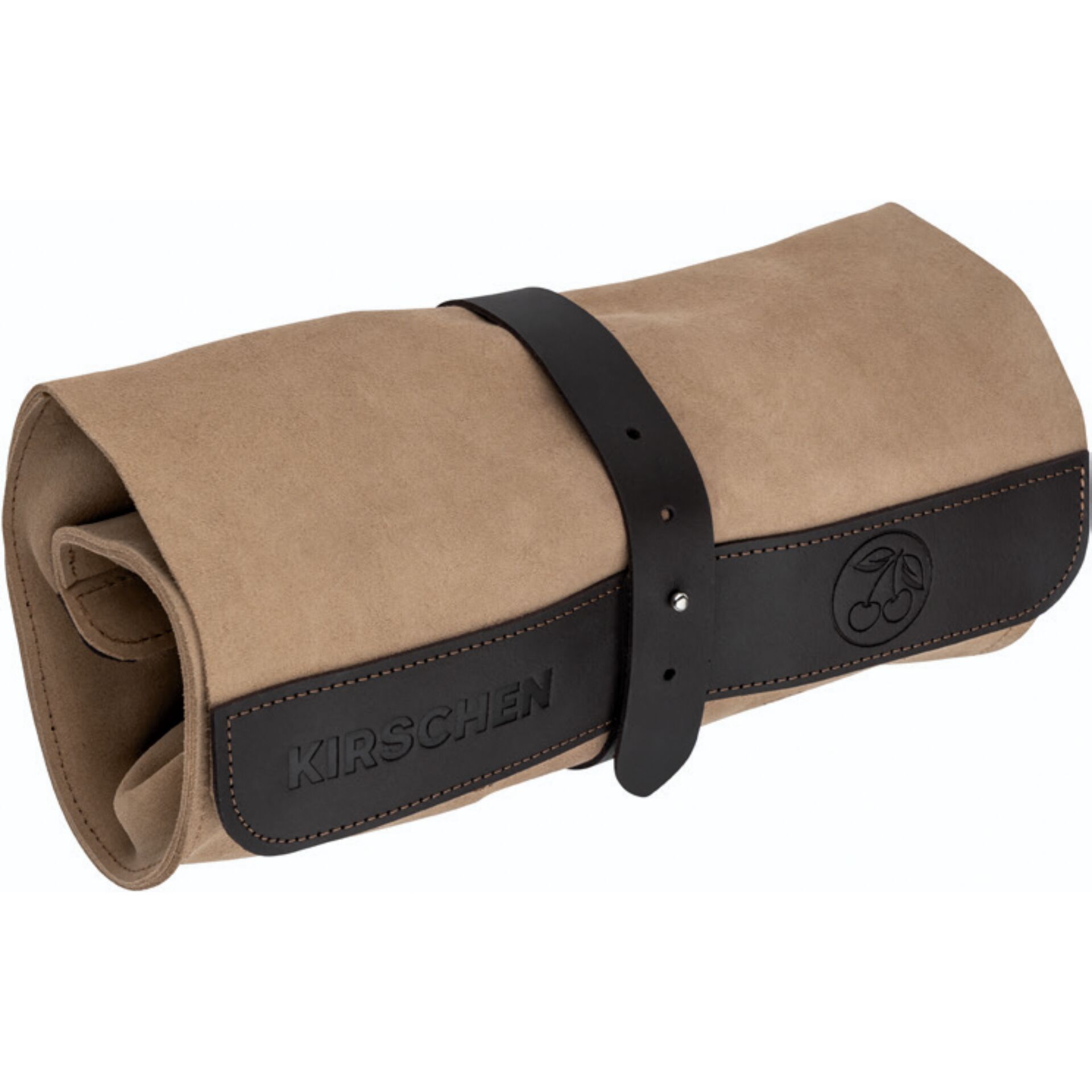 Messerrolle, Roll-up, Tan, Beige, Lederzugband