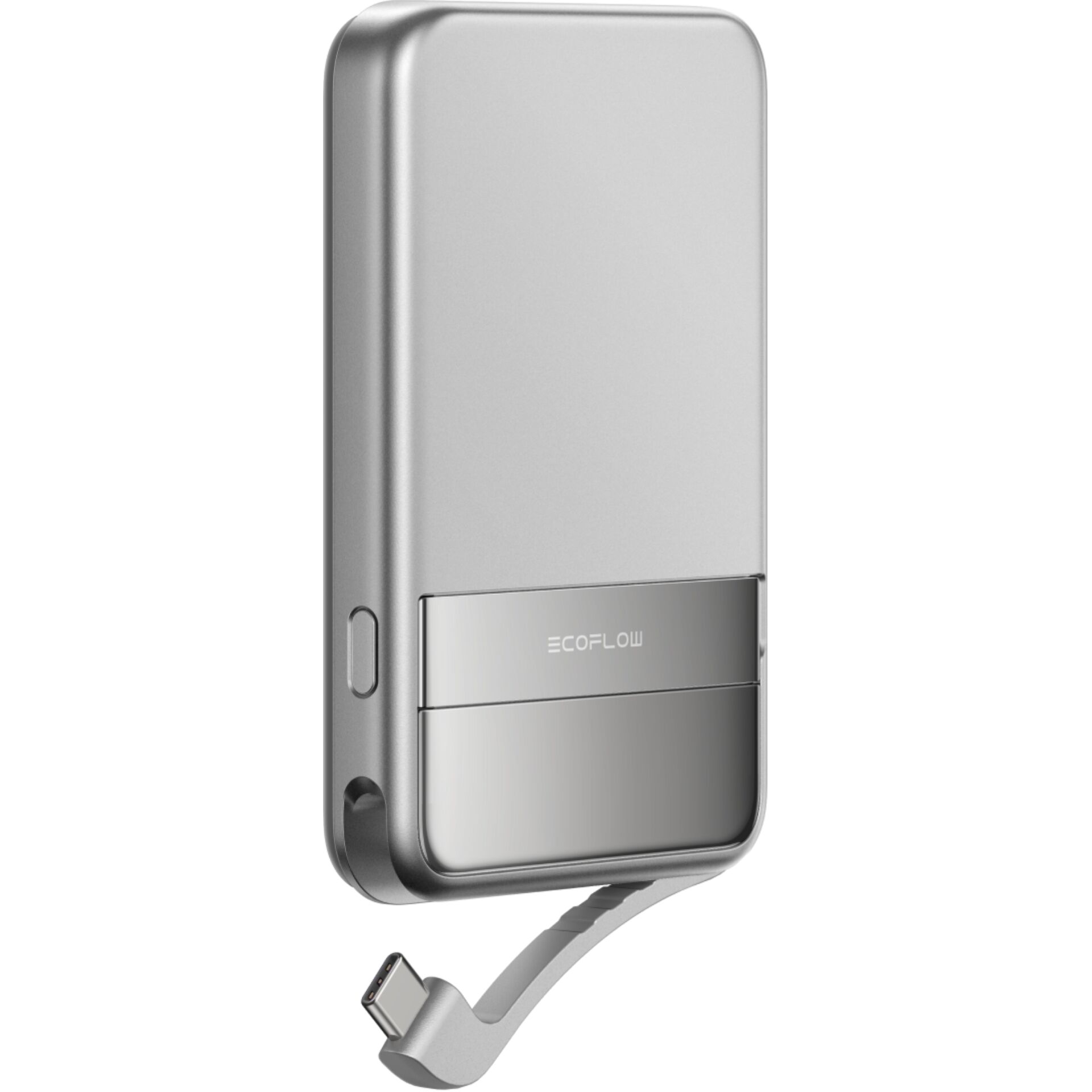 Powerbank, USB-C, Metallisch, Schlank, Wiederaufladbar