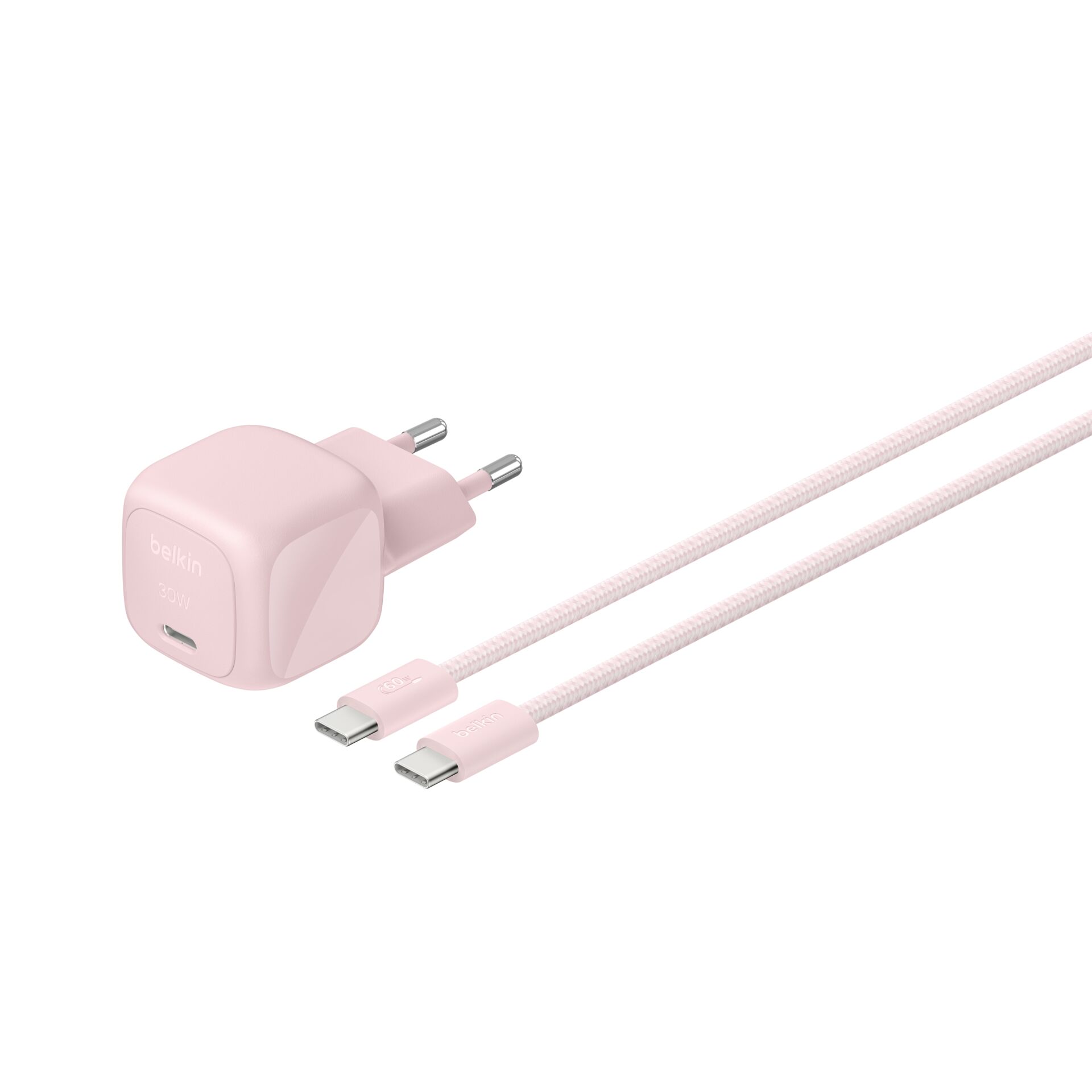 pink, Ladekabel, USB-C, rosa, Netzadapter