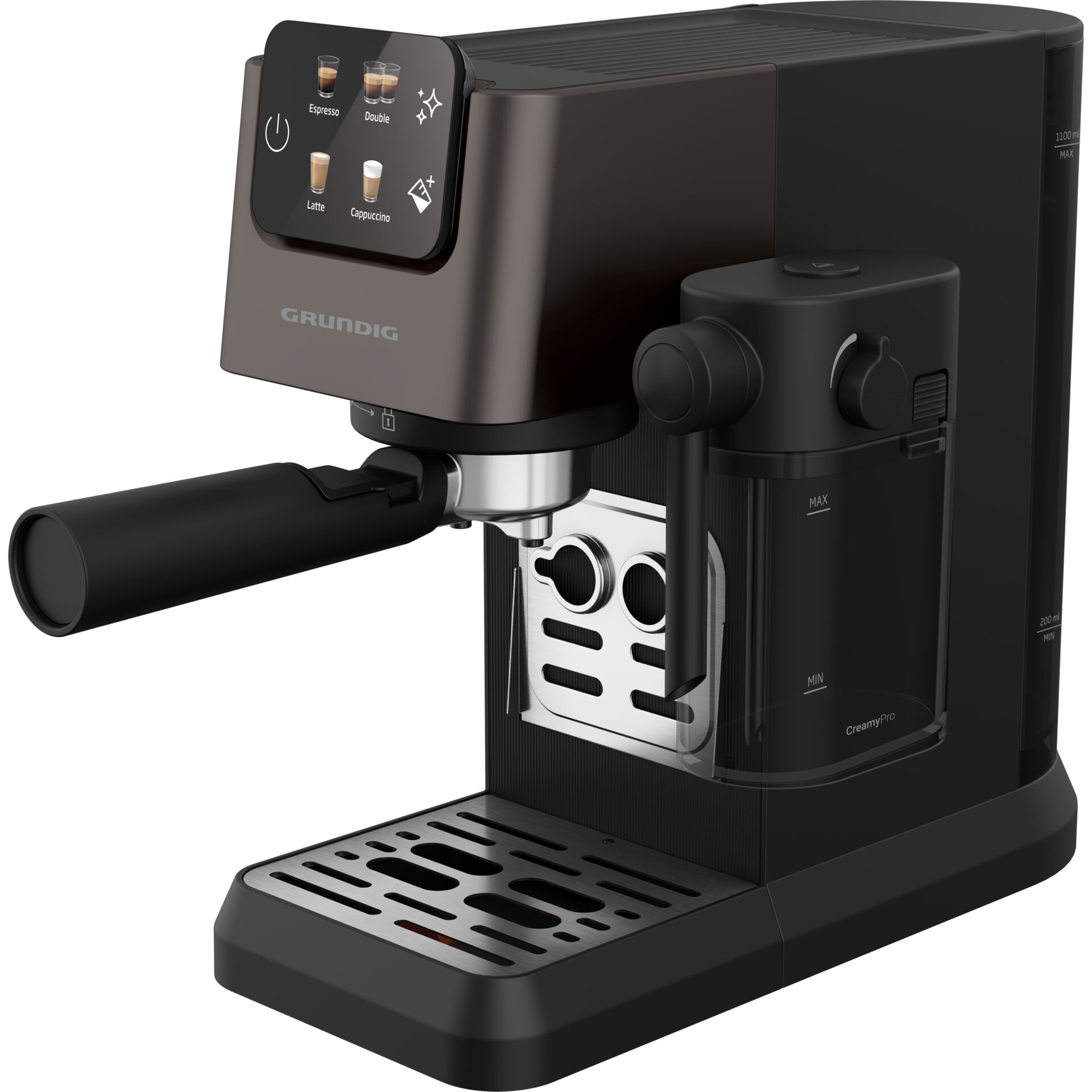 Espressomaschine, Kaffeemaschine, Brühsystem, Edelstahl, Dampfarm