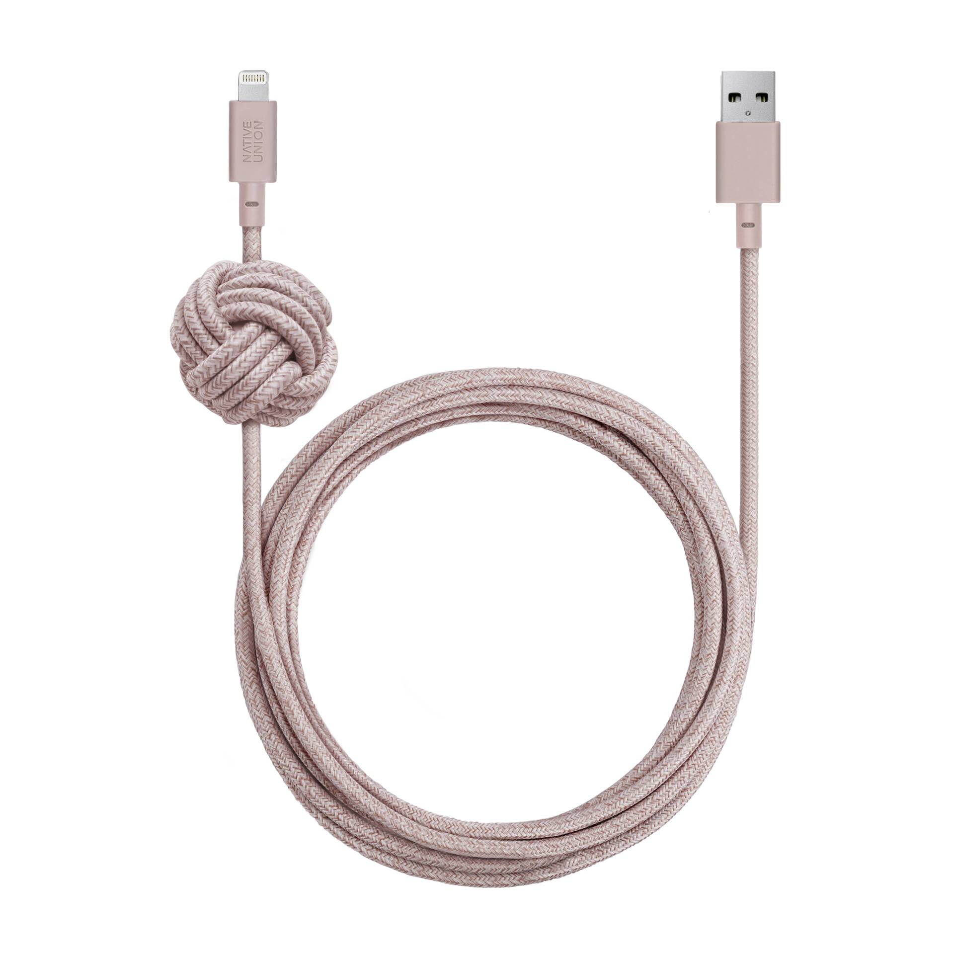 Native Union Night Cable USB-A  to Lightning 3m Rose