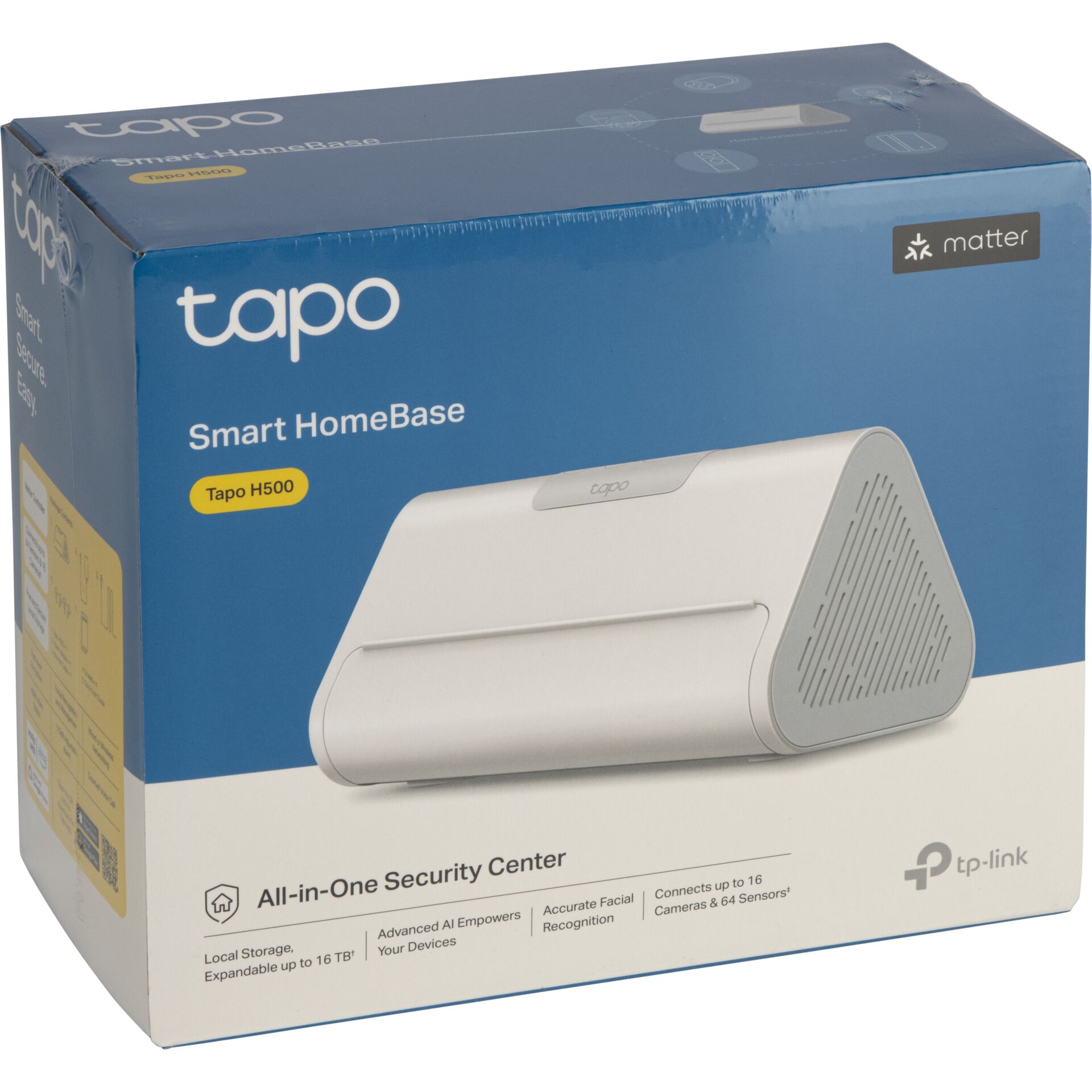 Smart Home Base, All-in-One Security Center, Sicherheitszentrum, weißes Gerät, Tapo H500