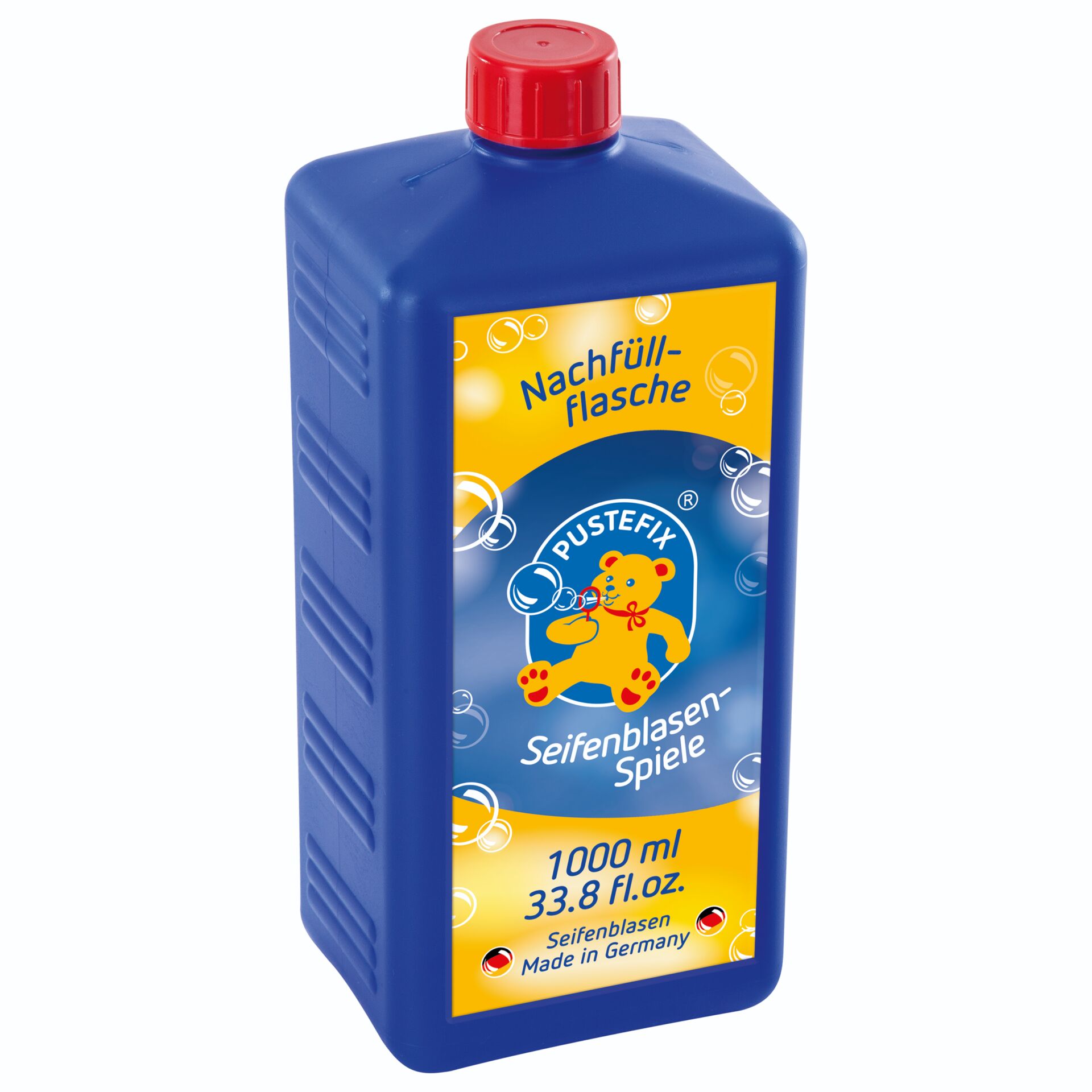 Seifenblasen-Flüssigkeit, Blasenflasche, Kinderblasen, 1000 ml, Made in Germany