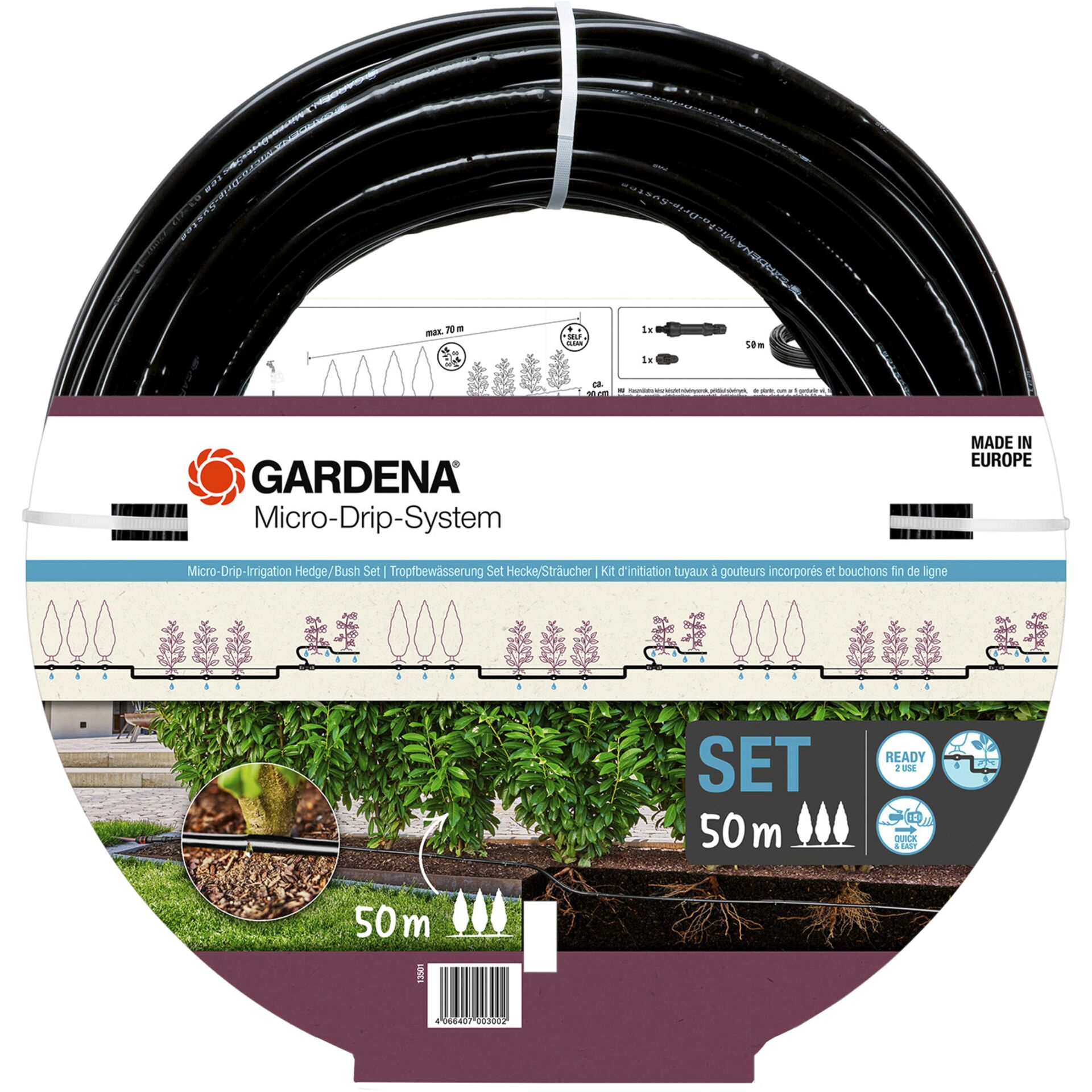Gardena Micro-Drip-System  kit siepe/cespugli 50m