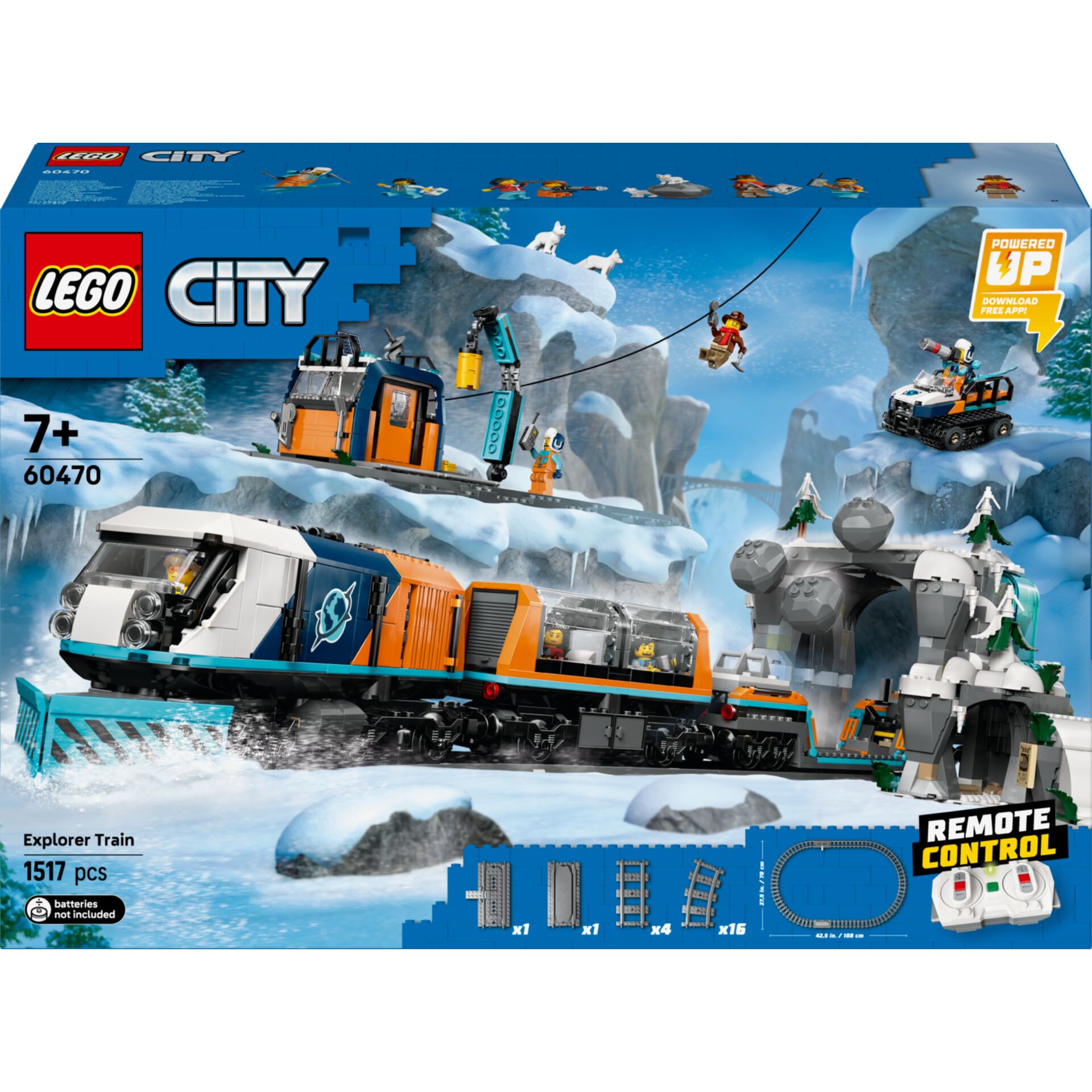 Eisenbahn, Schneelandschaft, Lokomotive, Remote Control, LEGO City