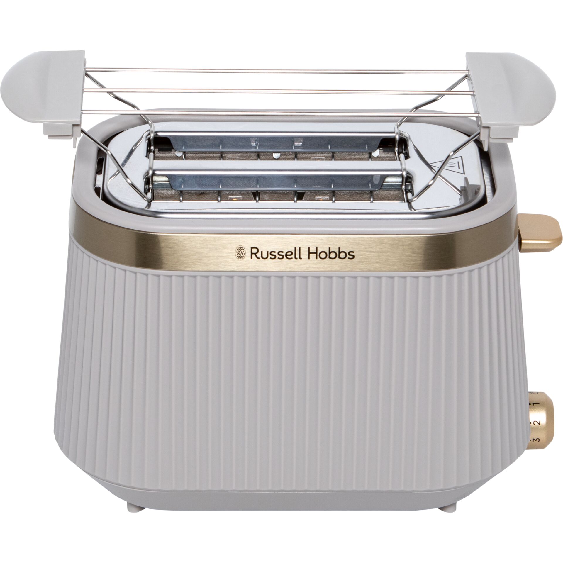 Toaster, Zweischeiben, Metall, Knopf, Grau