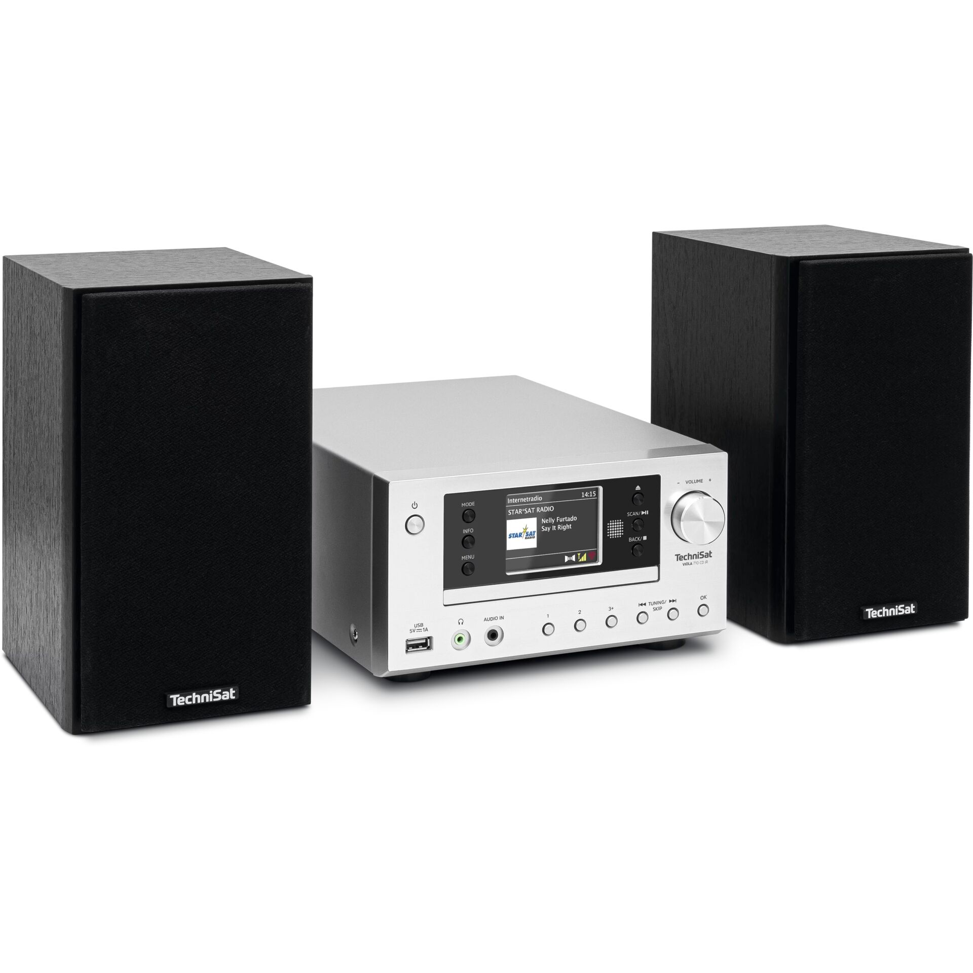 Stereoanlage, 2.1 System, Lautsprecher, Kompaktreceiver, Technisat