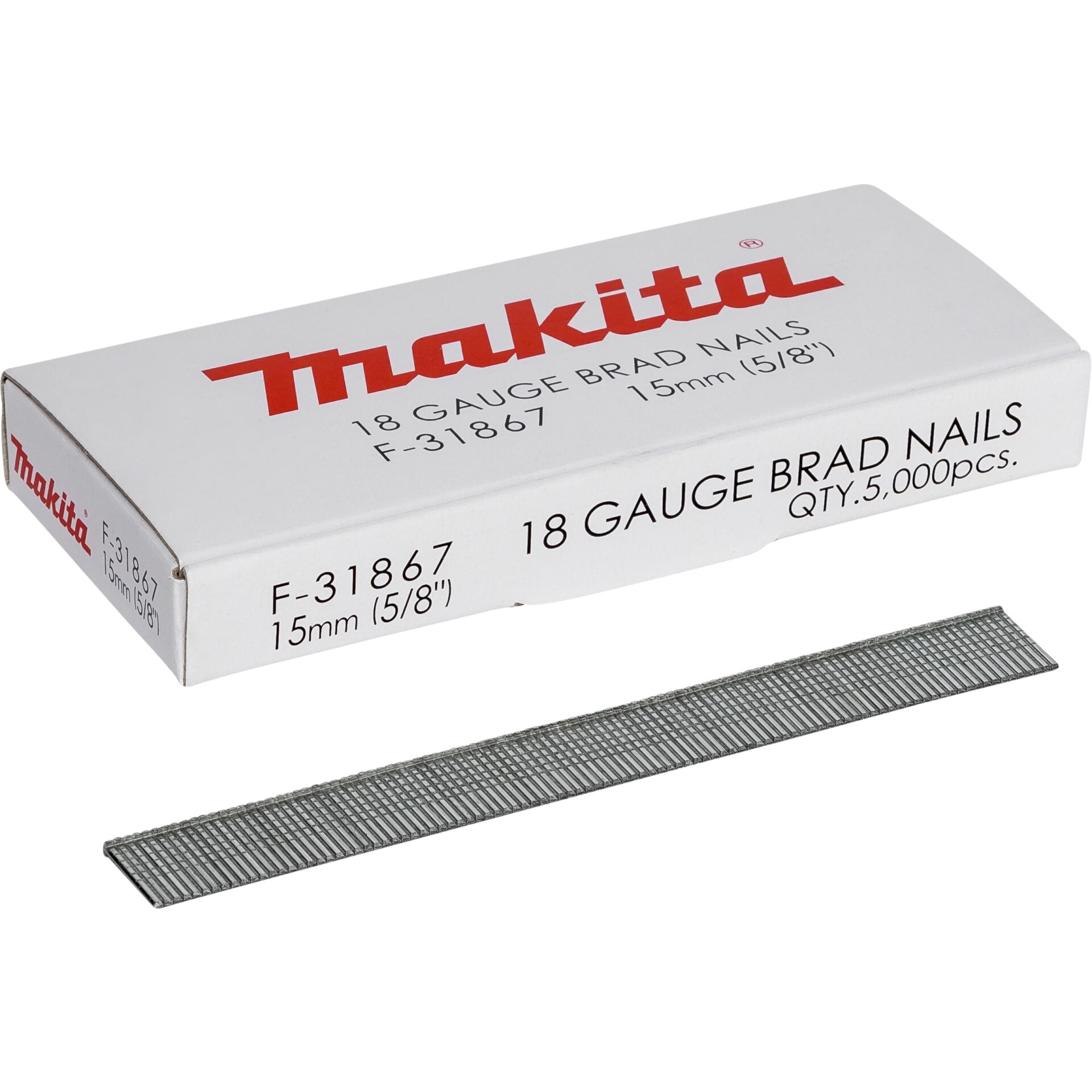 Makita Gauge Brad Nails 1,2x15mm  F-31867  5000 pcs.