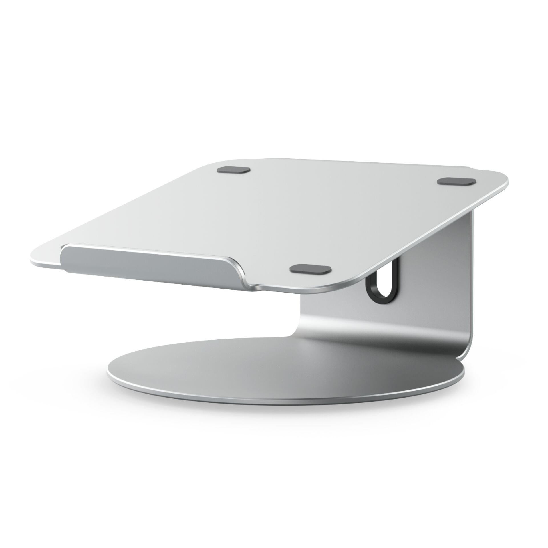 Laptopständer, verstellbar, Metall, Silber, ergonomisch