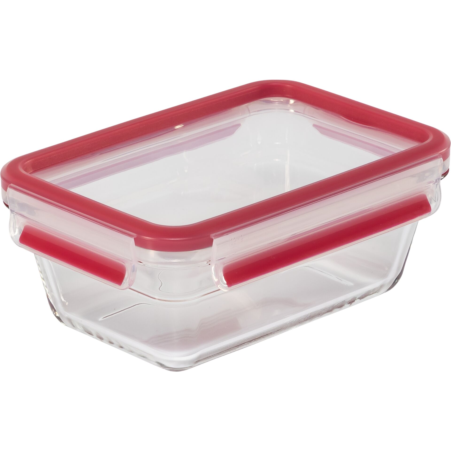 Emsa Clip&Close Glass  Food Container 850 ml  red