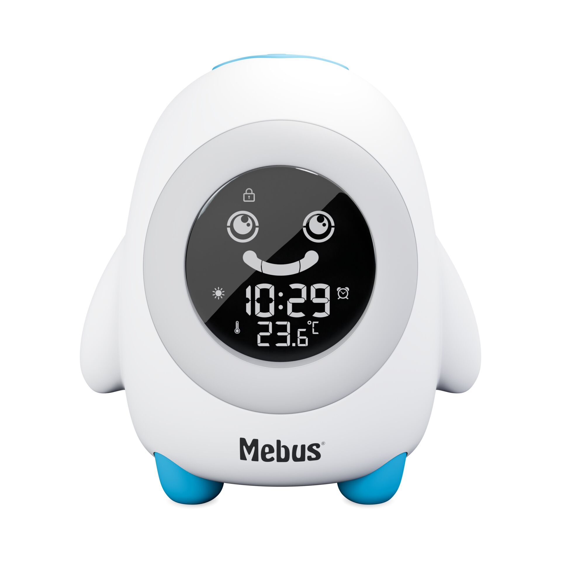 Kinderuhr, Digitale Uhr, Klimadaten, Roboterform, Mebus