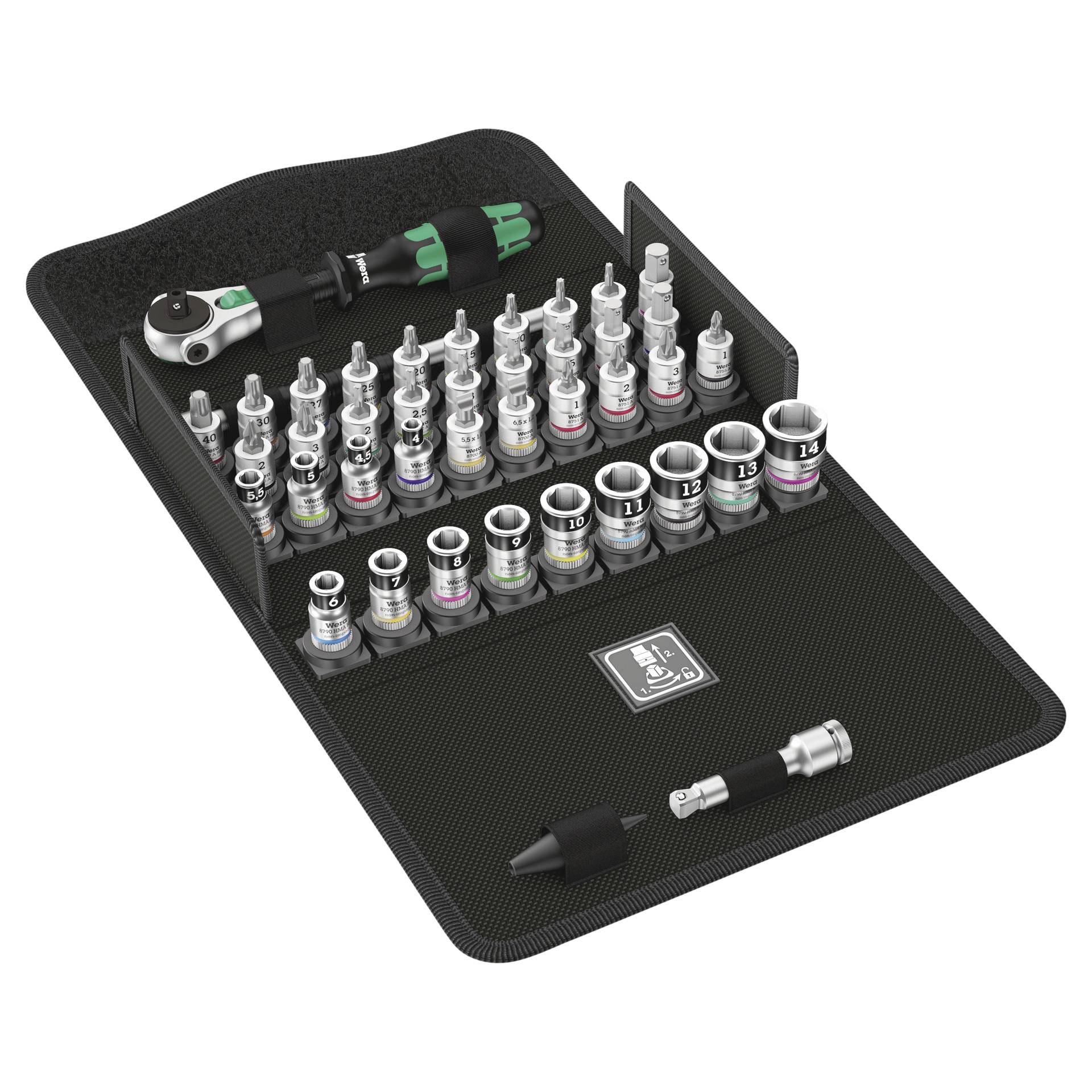 WERA 8100 SA All-in Set 1/4"