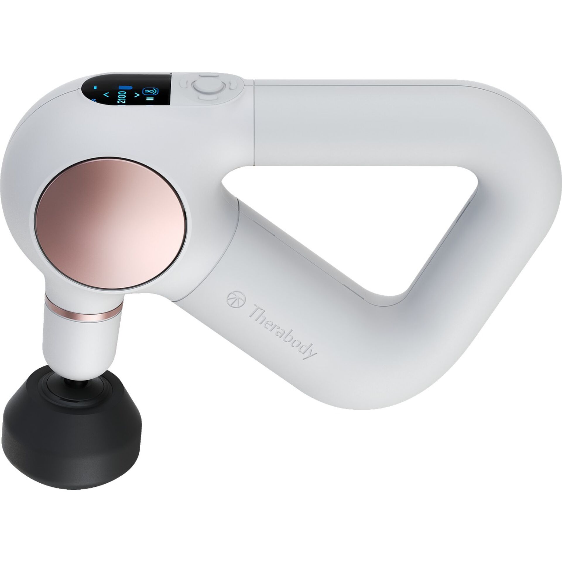 Massagegerät, Handgerät Massage, Rose Gold, Weiß, Silikonpad