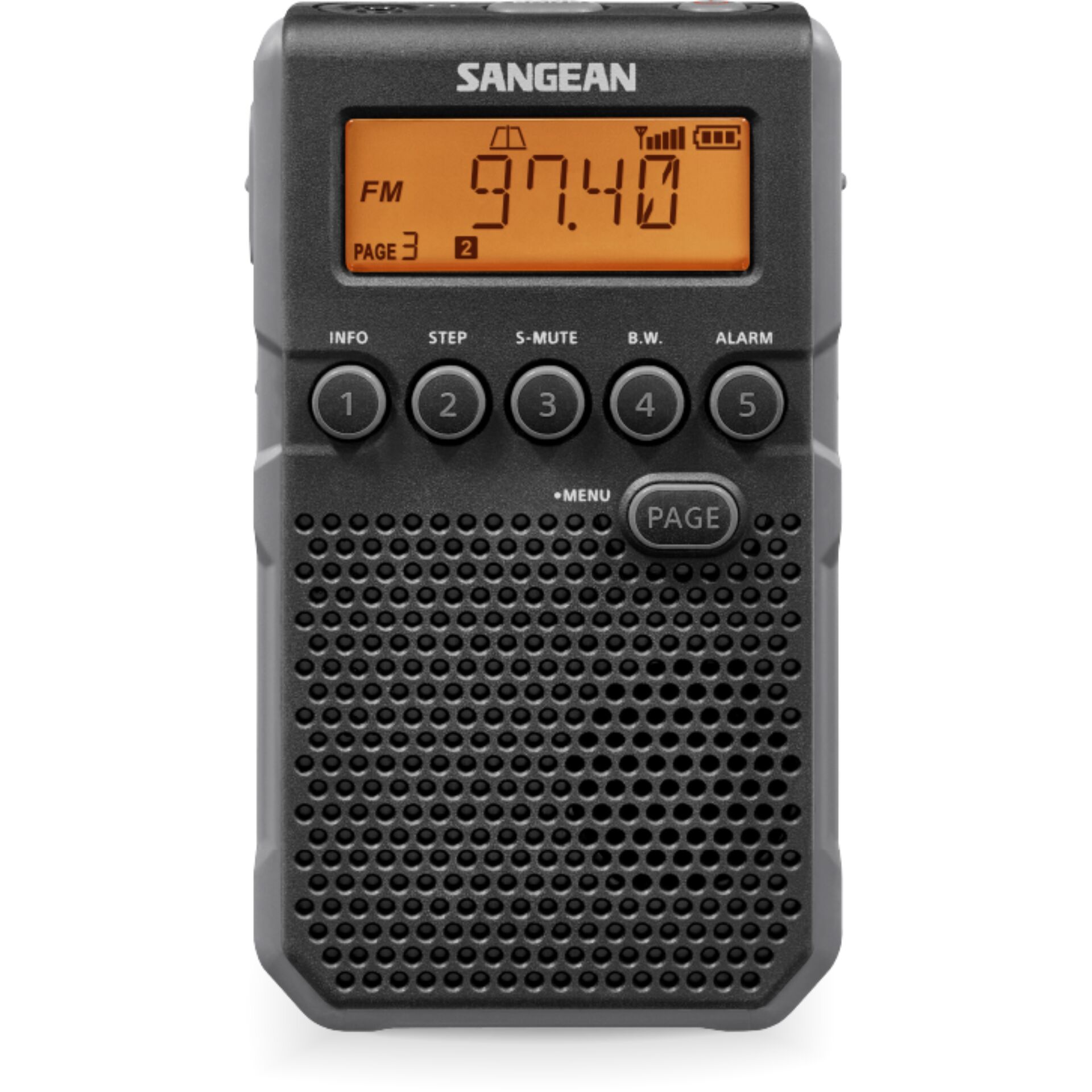 Tragbares Radio, FM-Radio, Handradio, Lautsprecher, LCD-Anzeige