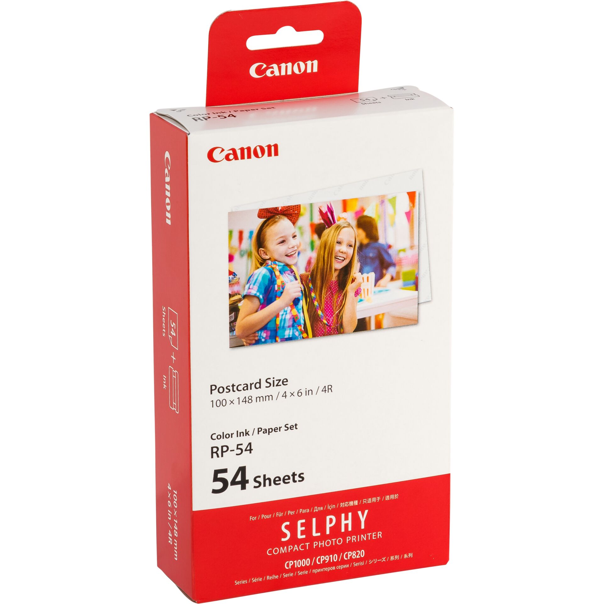 Postkartengröße, Tintenset, 54 Blatt, Canon, Selphy