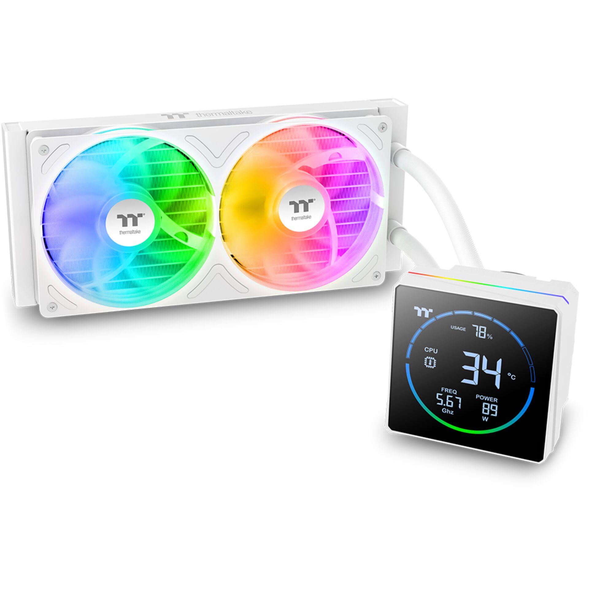 All-in-one Kühler, RGB-Lüfter, Wasserkühlung, CPU-Kühler, Überwachungsanzeige