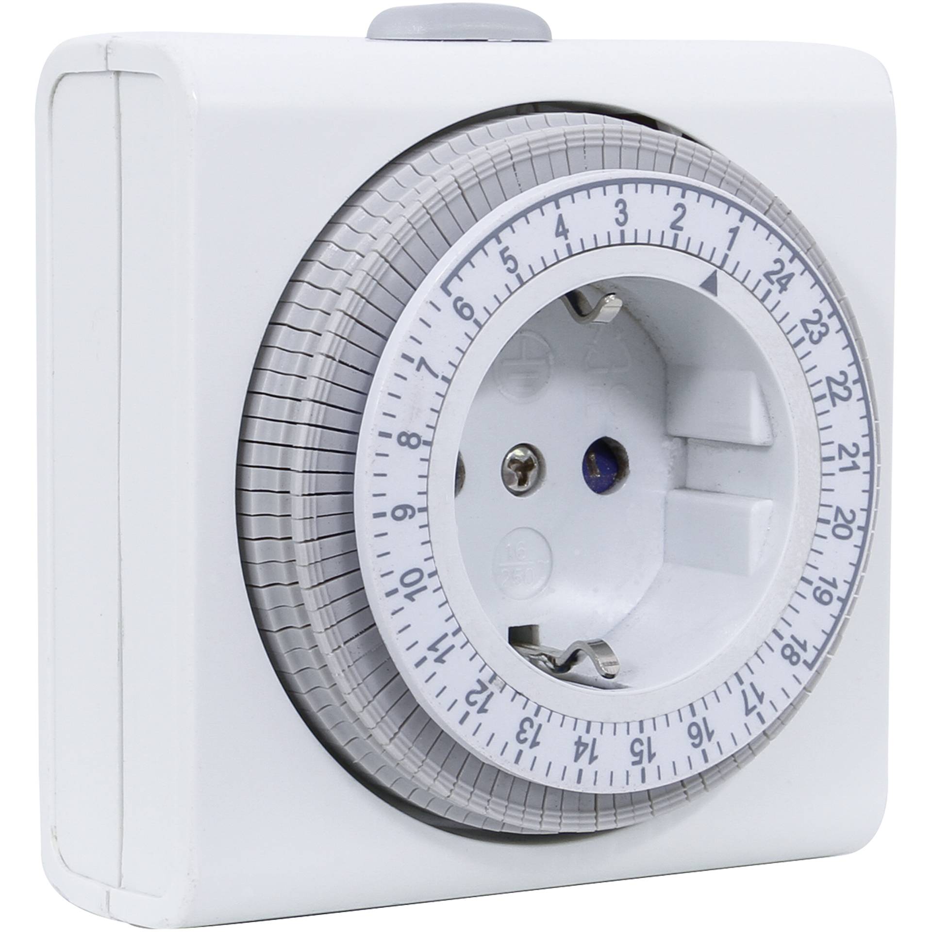 REV timer compact  analog  white