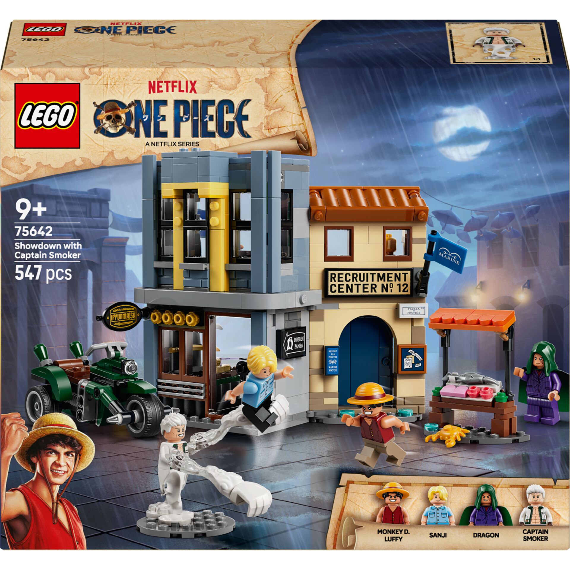 LEGO, One Piece, Shakedown with Captain Smoker, Patrol building, Minifigures