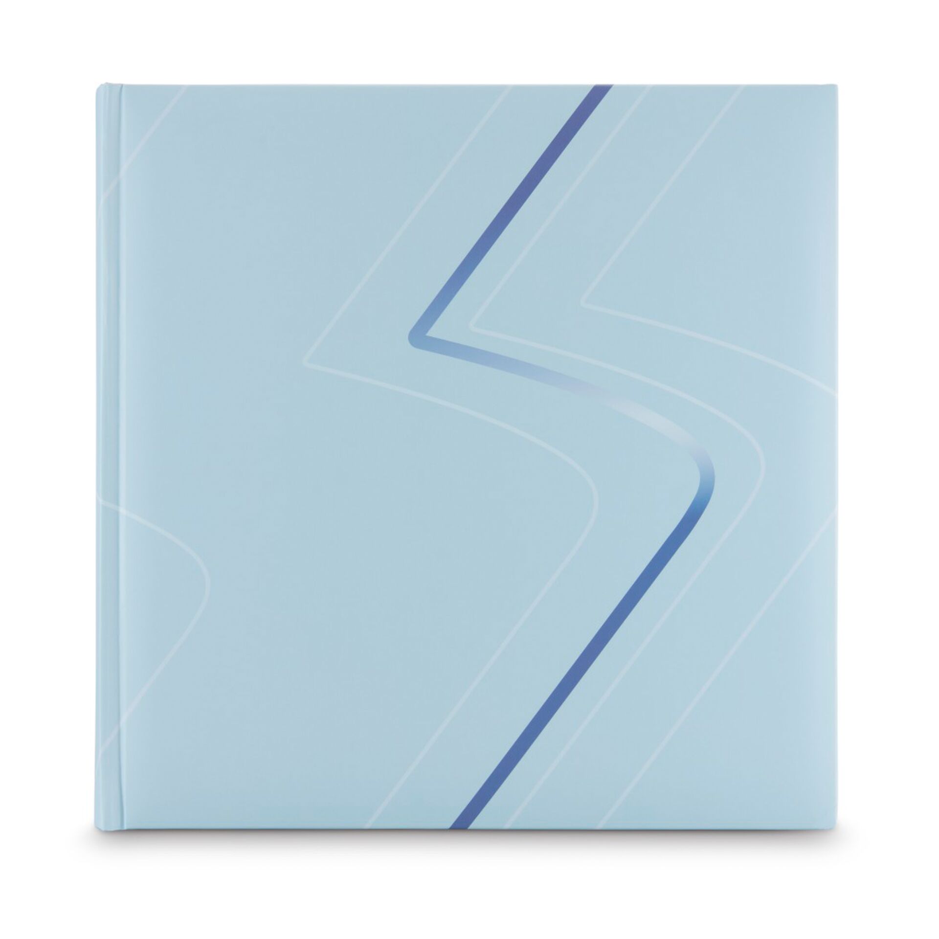 Notizbuch, Kunstleder, Spiralbindung, hellblau, Musterlinien