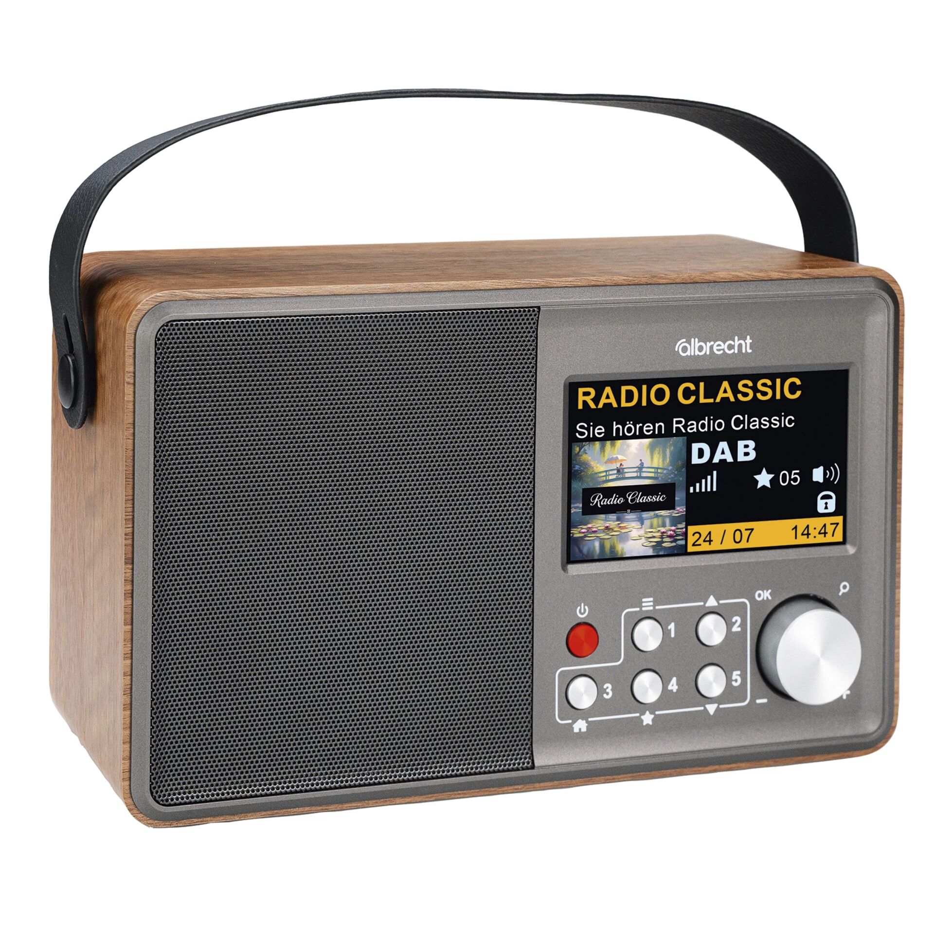 Radio, DAB, Holz, Tragbar, Display