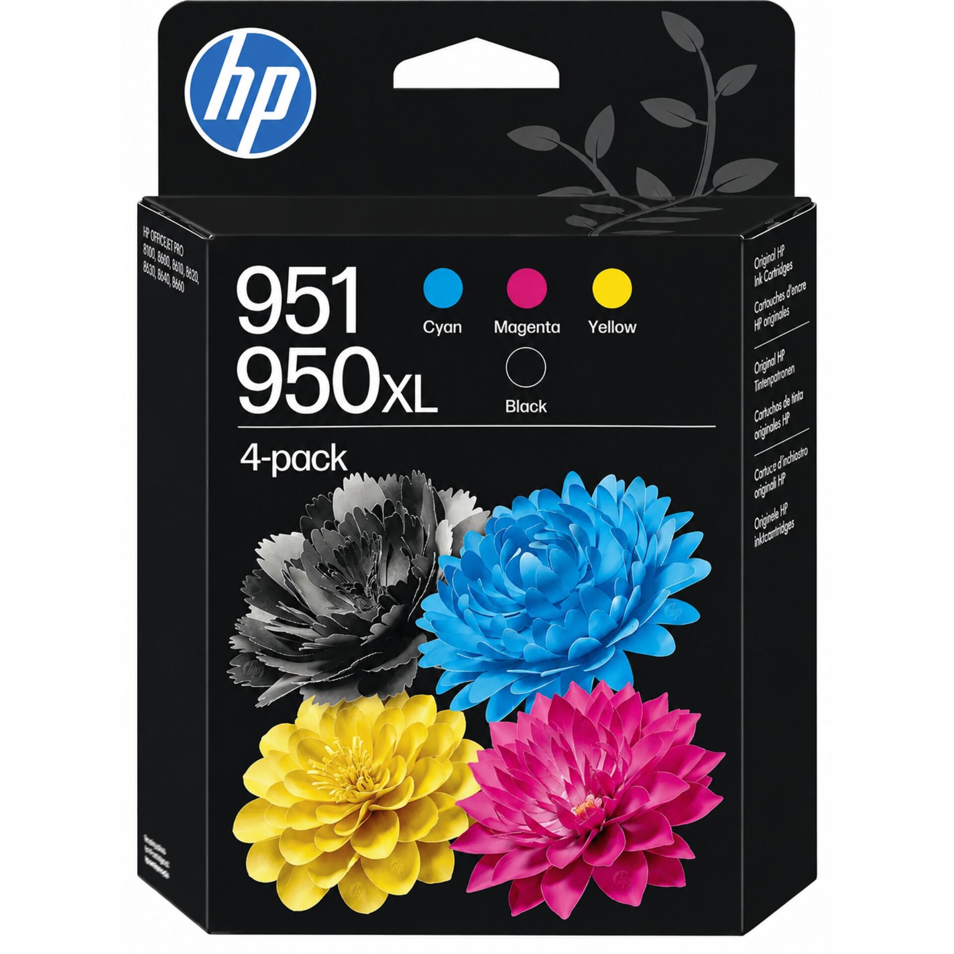 Tintenpatrone, HP, 4-pack, Cyan, Magenta