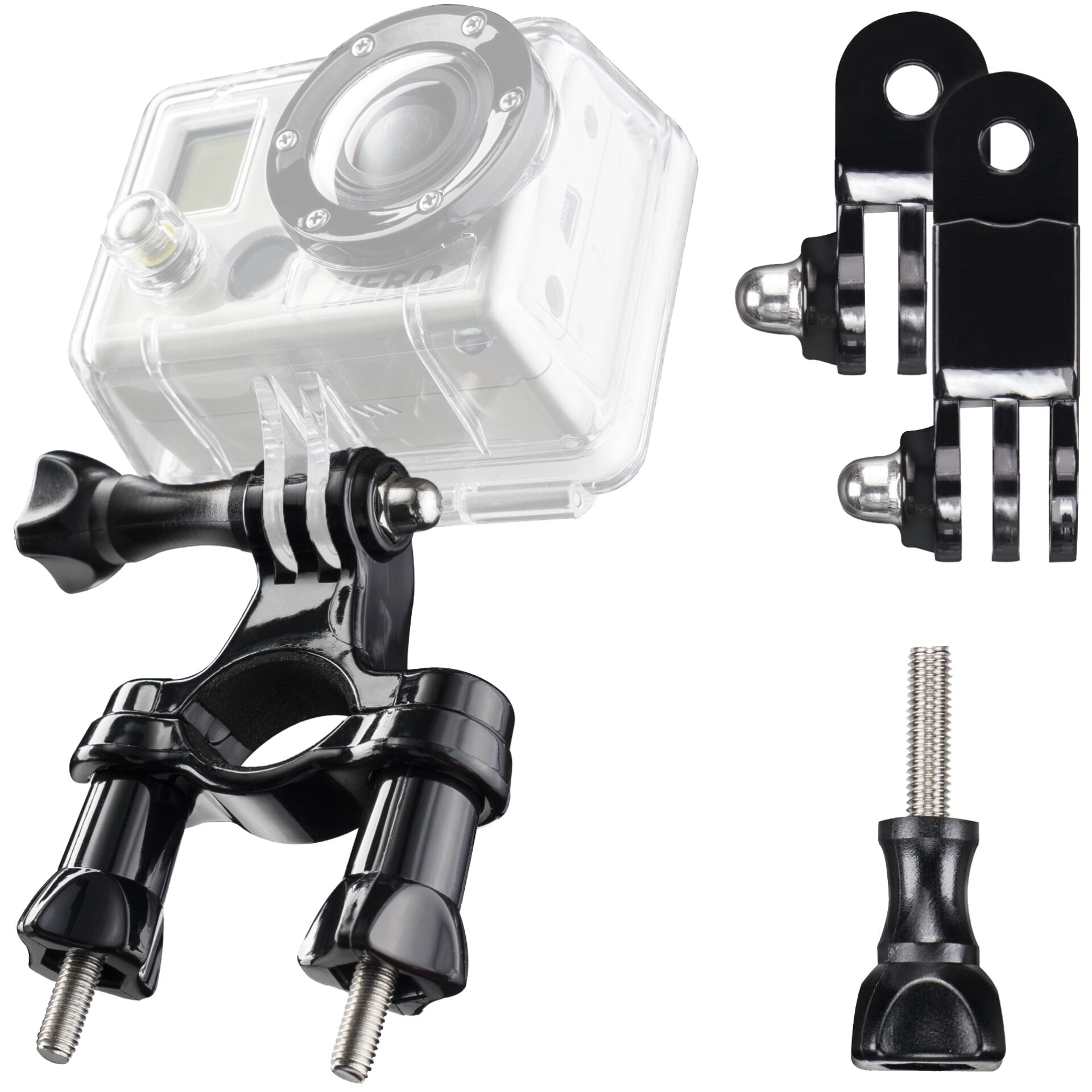 Mantona Bike Mount incl.  incl. angle piece for GoPro