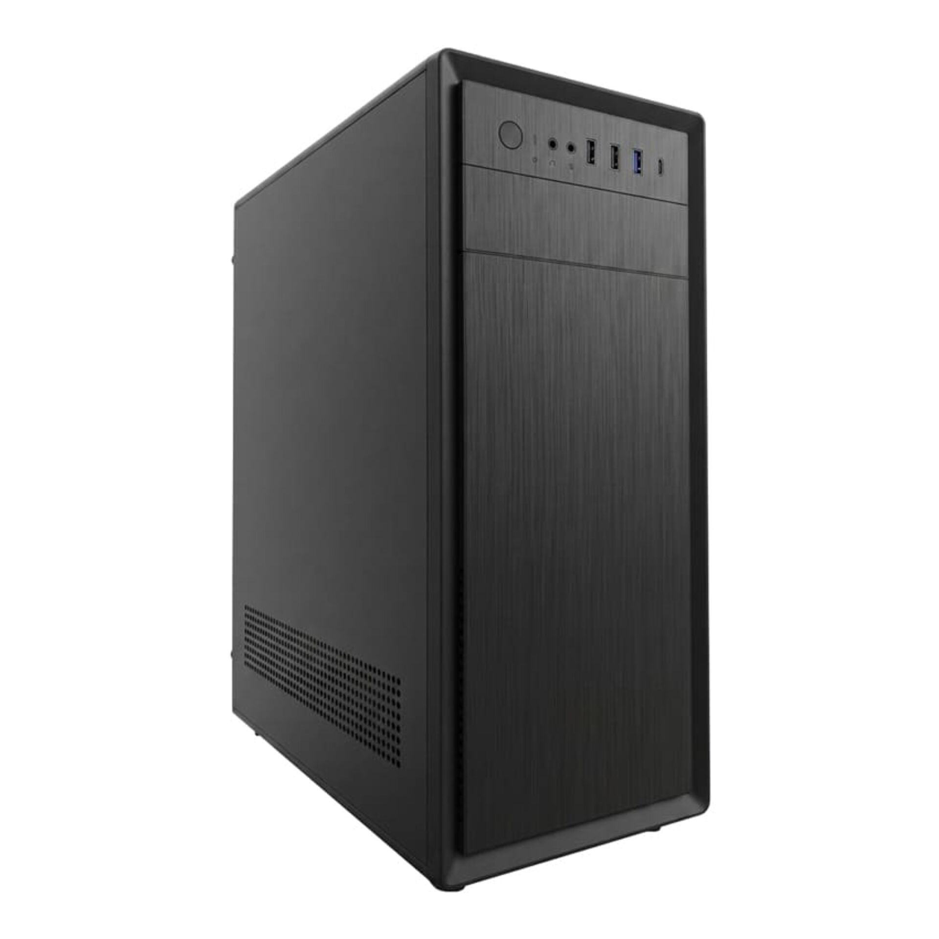 Gehäuse, PC-Gehäuse, Turm, Brushed Metal, Front-Panel USB