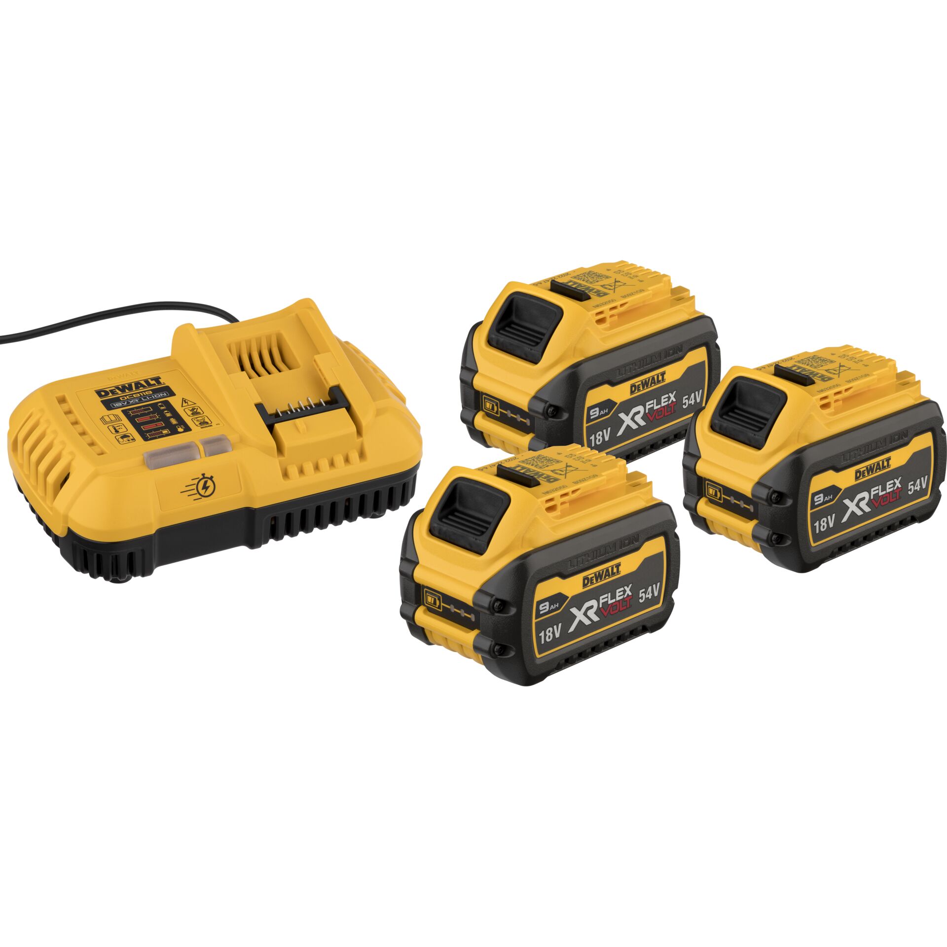 DeWalt DCB118X3-QW 3x 54V  Battery Starter Set