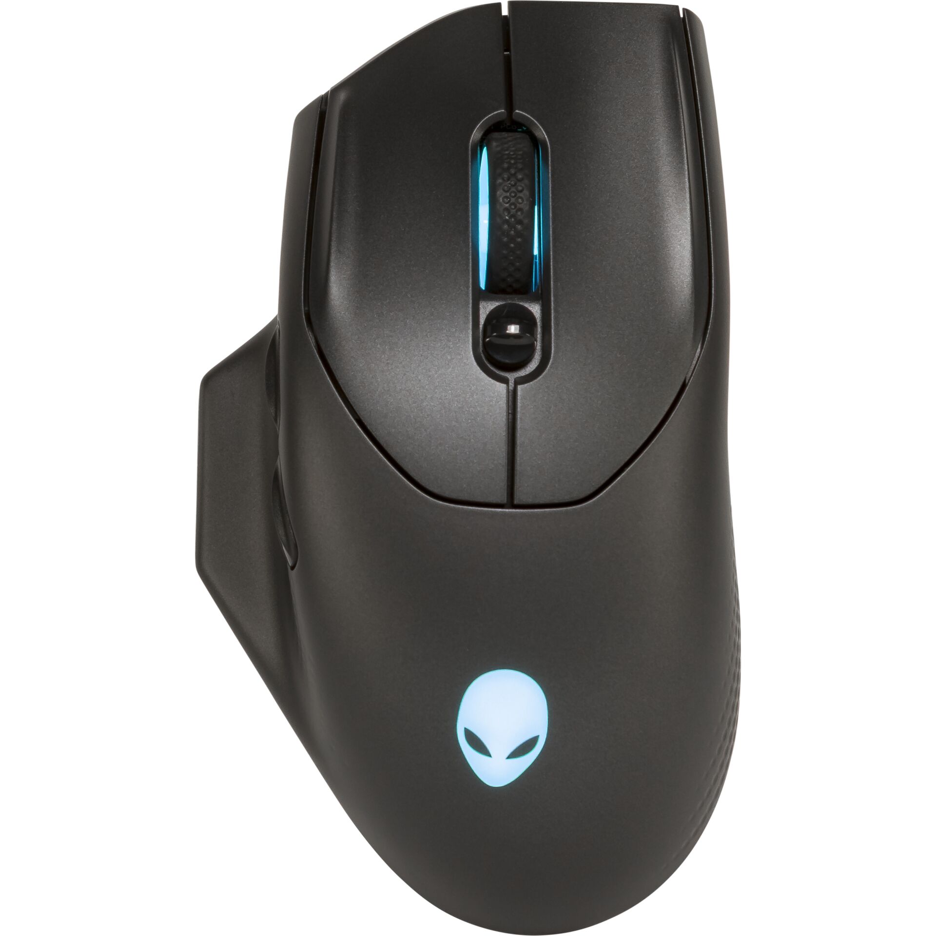 maus, drahtlos, gaming, schwarz, alien-logo